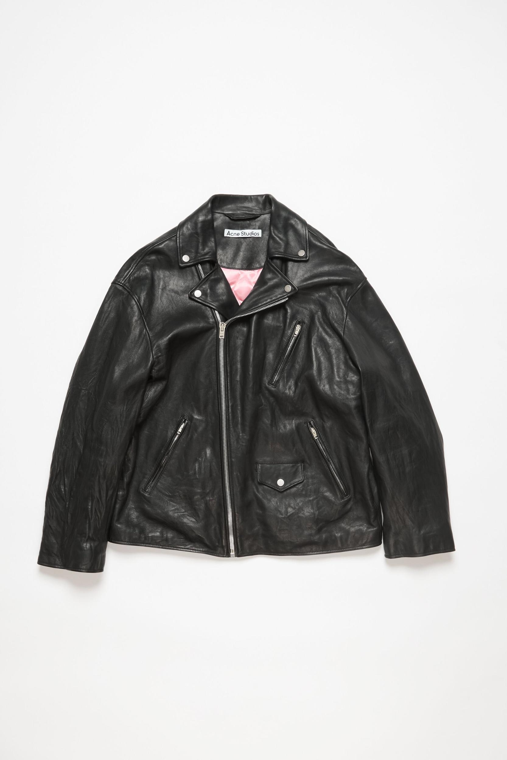 Distressed leather jacket Product Image