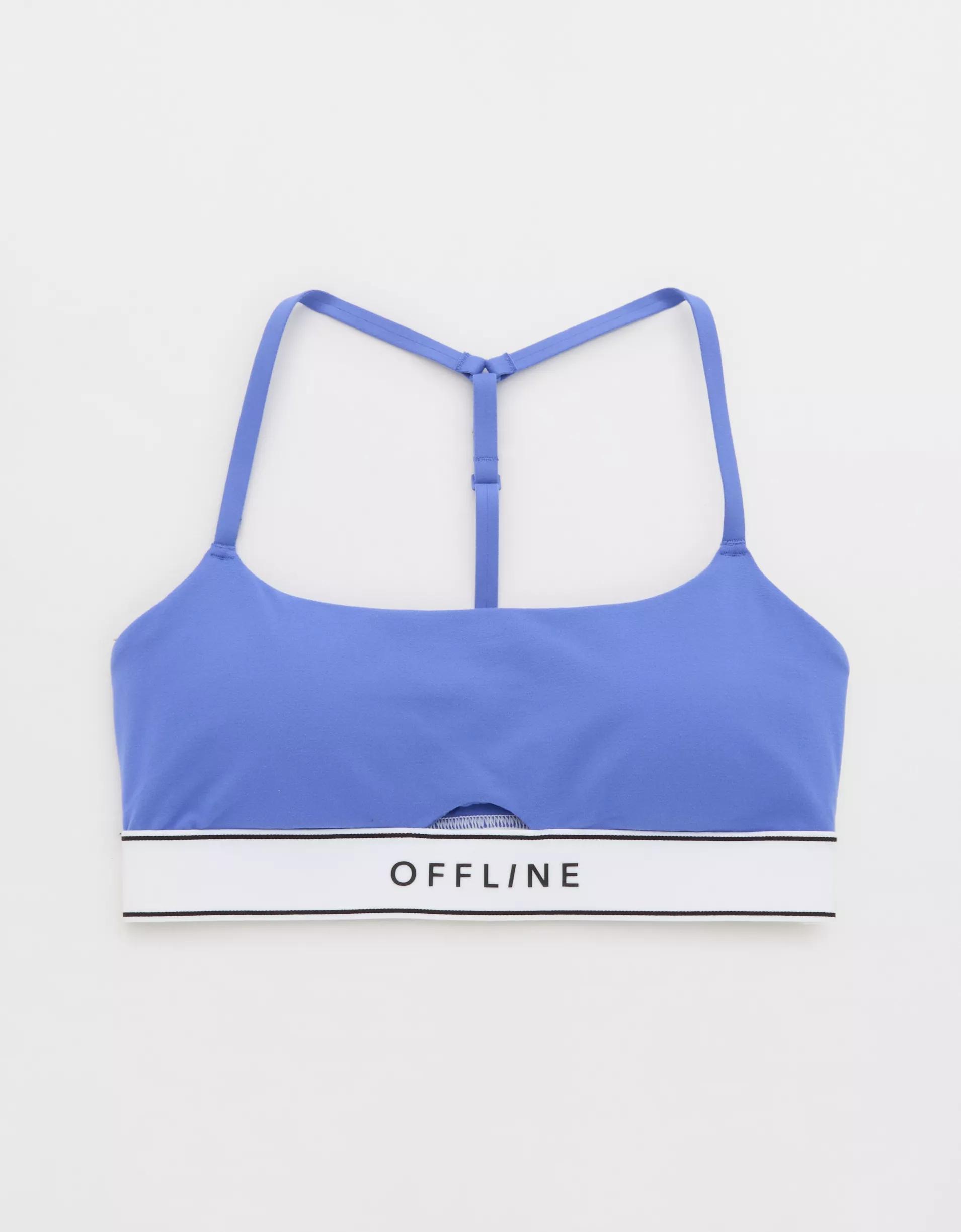 OFFLINE By Aerie The Hugger Logo Elastic Sports Bra Product Image