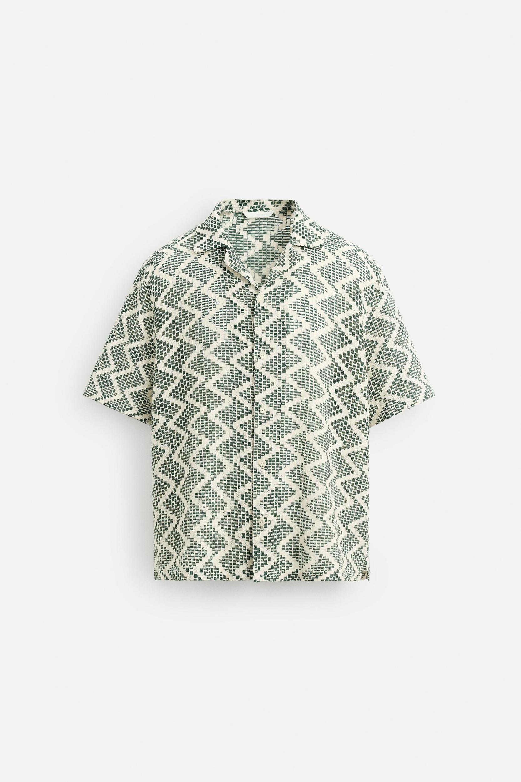 OPEN-WEAVE TEXTURED SHIRT Product Image