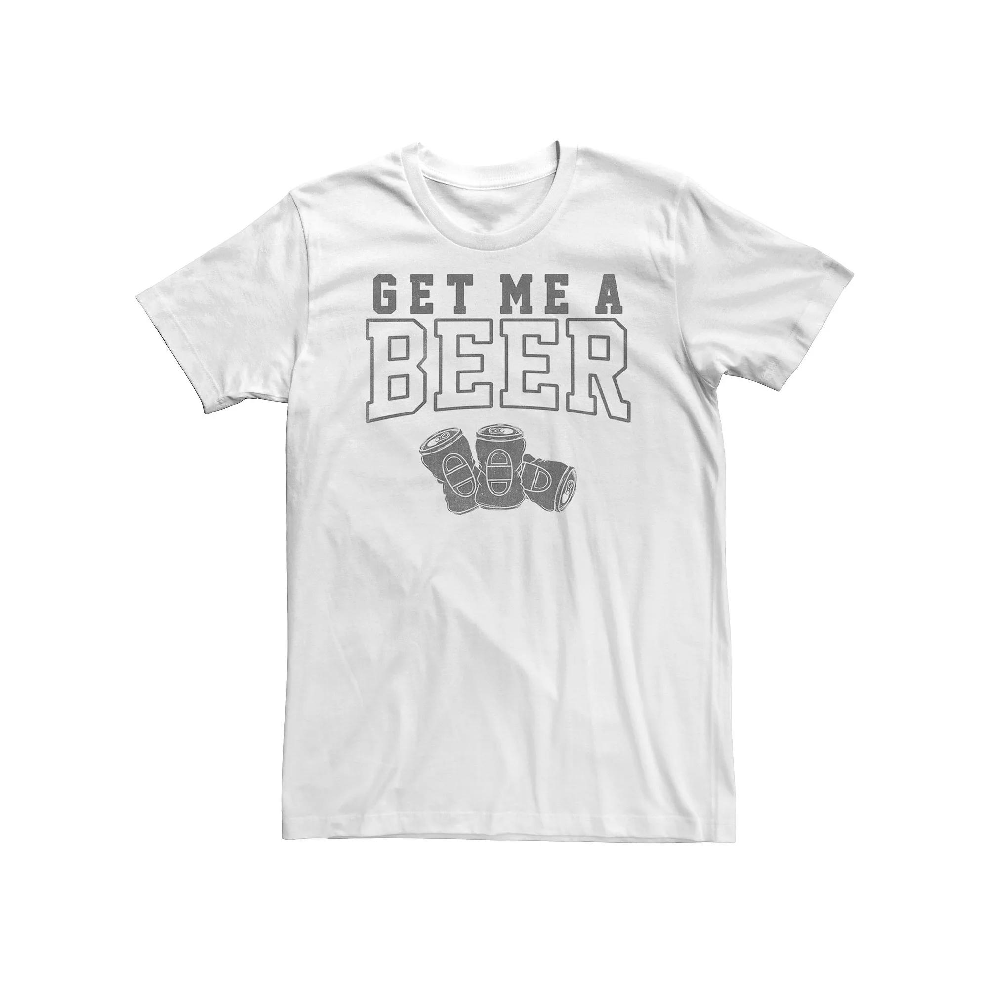 Big & Tall "Get Me A Beer" Tee, Men's,  Product Image