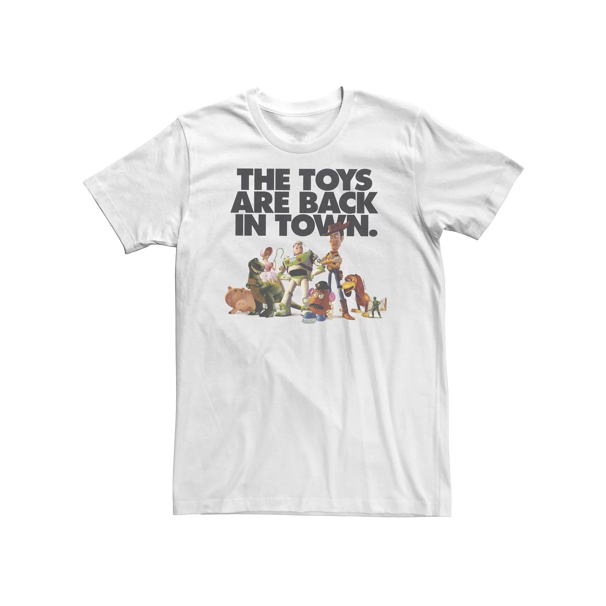 Big & Tall Disney / Pixar Toy Story "The Toys Are Back In Town" Tee, Men's, Size: XXL Tall, White Product Image