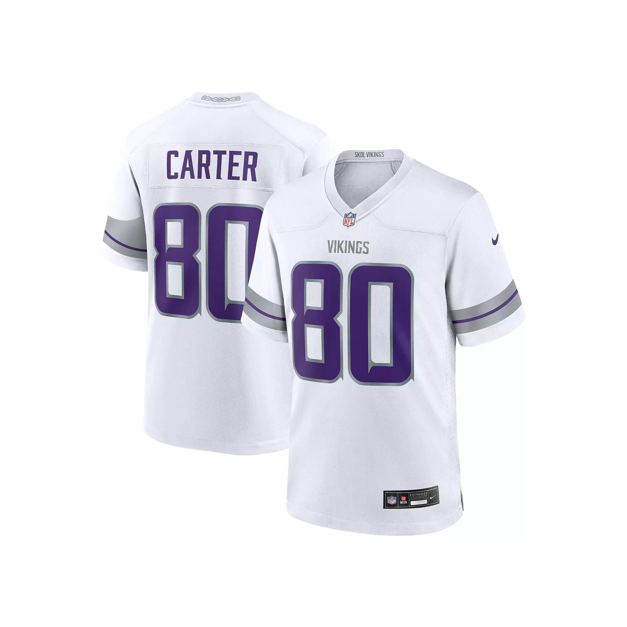 Men's Nike Cris Carter White Minnesota Vikings Alternate Retired Player Game Jersey,  Product Image