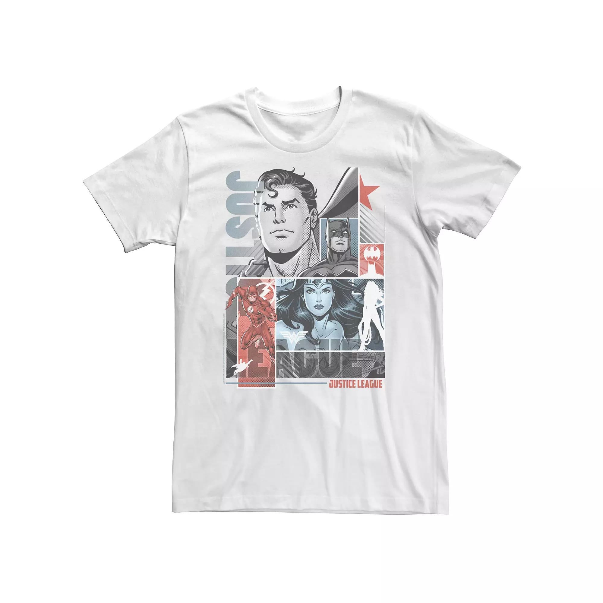 Big & Tall DC Comics The League Layered Poster Tee, Men's,  Product Image