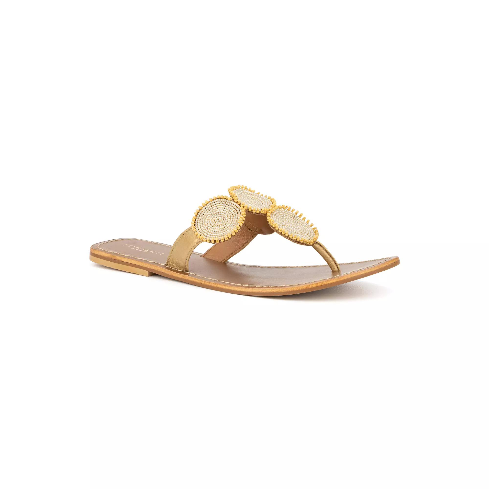 Torgeis Helen Women's Thong Sandals, Size: 11, Yellow Product Image