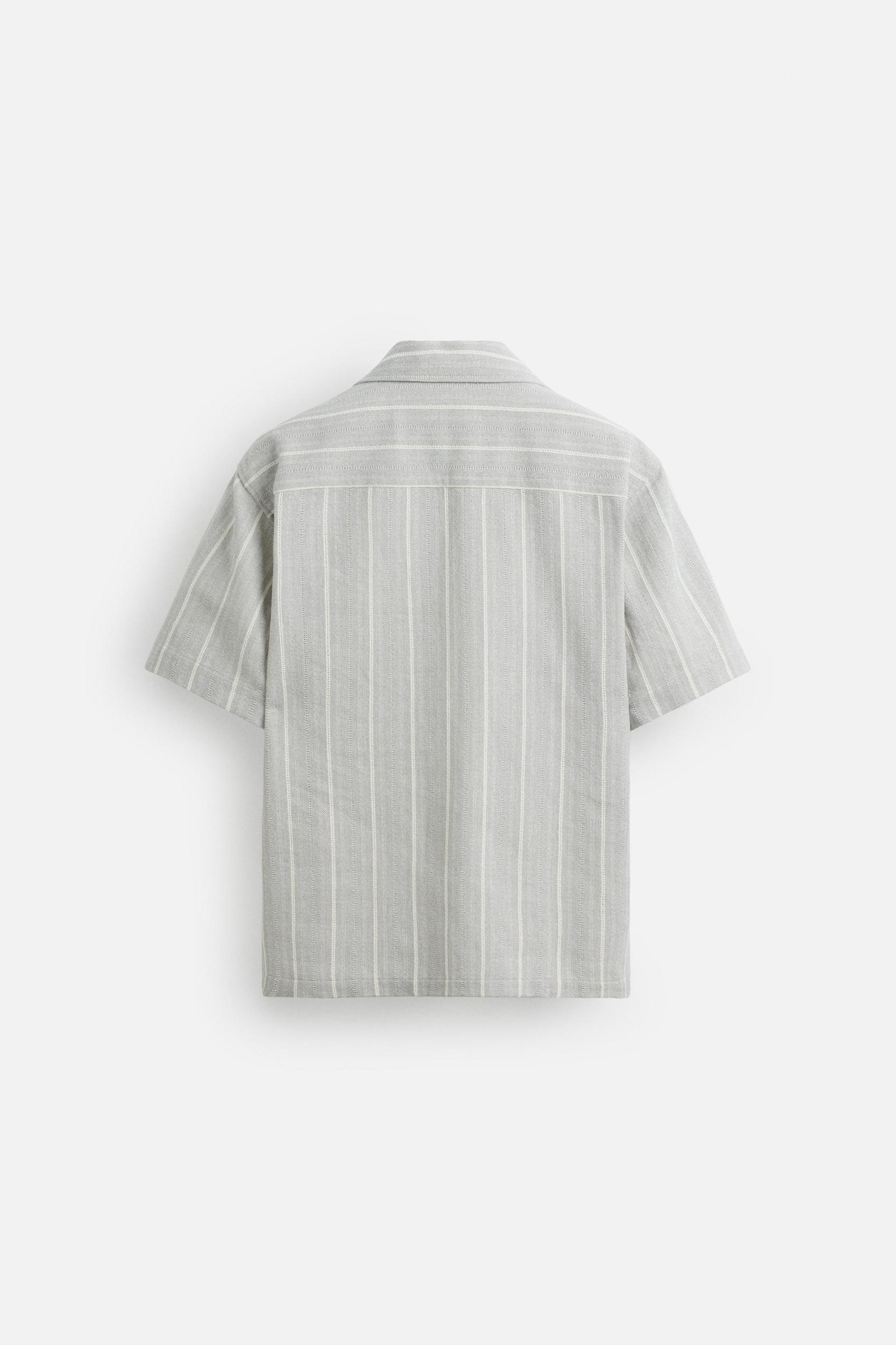 TEXTURED STRIPE SHIRT Product Image