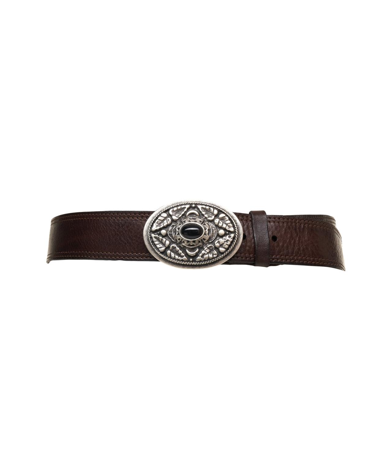 Grained leather belt Product Image