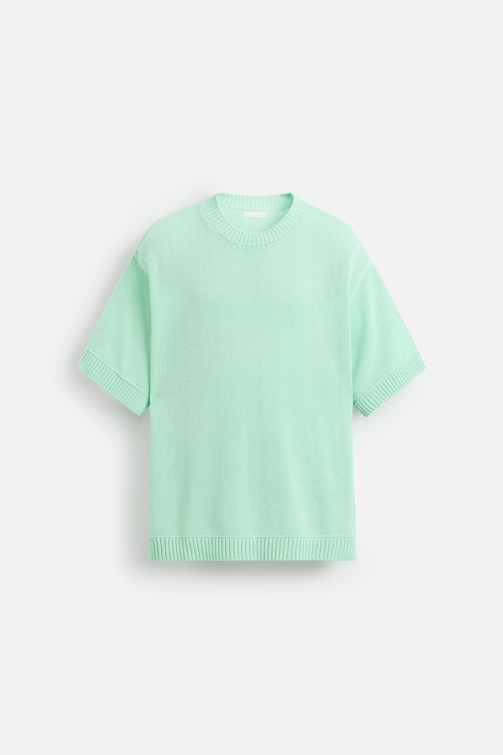 STRUCTURED KNIT T-SHIRT Product Image