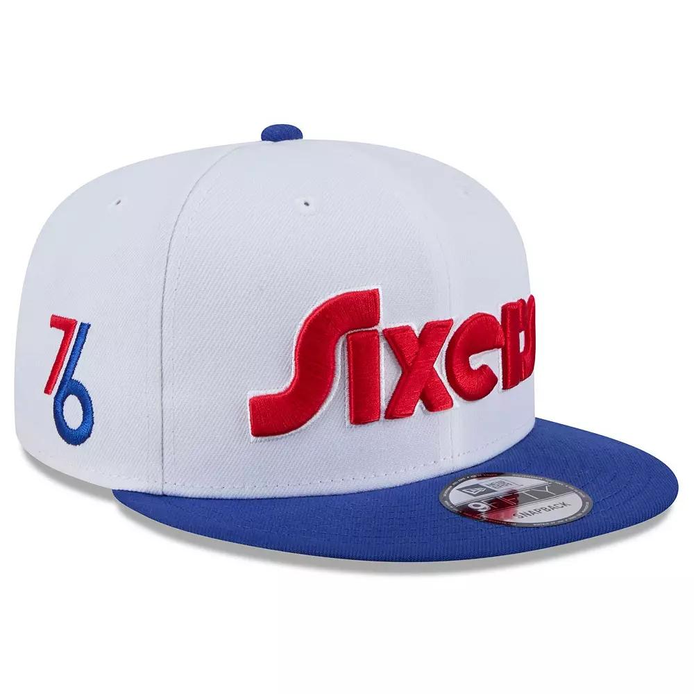 Men's New Era White Philadelphia 76ers 2024/25 City Edition 9FIFTY Snapback Hat, 76r White Product Image
