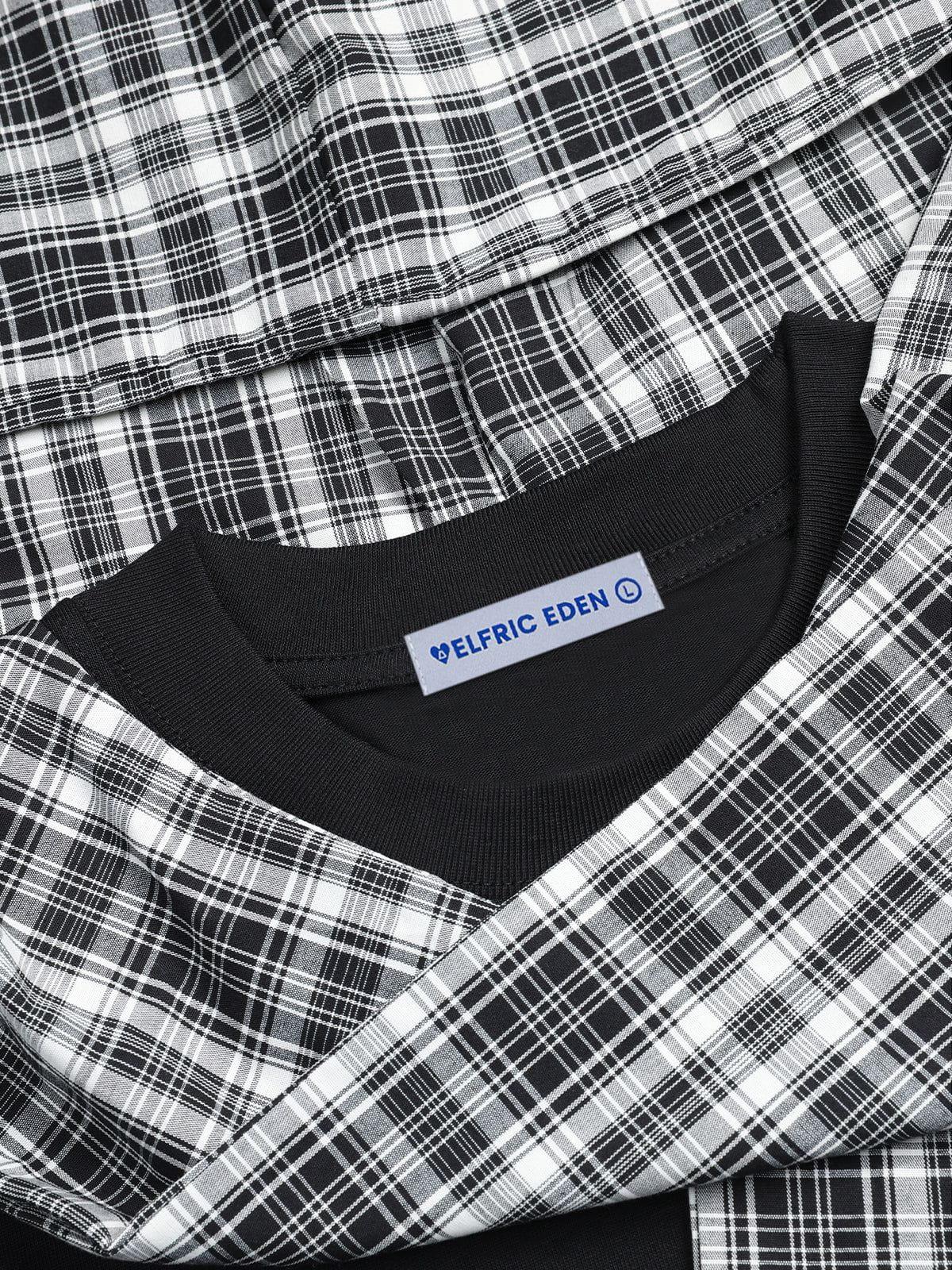 Aelfric Eden Plaid Detachable Hooded Tee Product Image