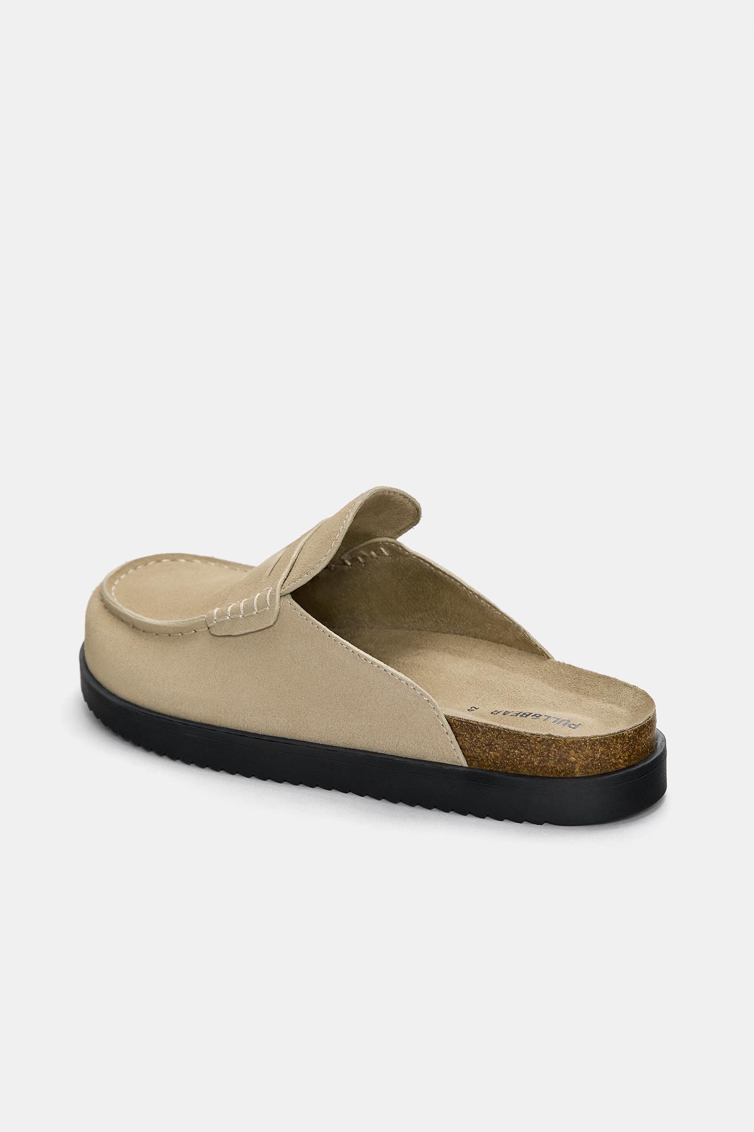 Leather clogs with penny strap Product Image