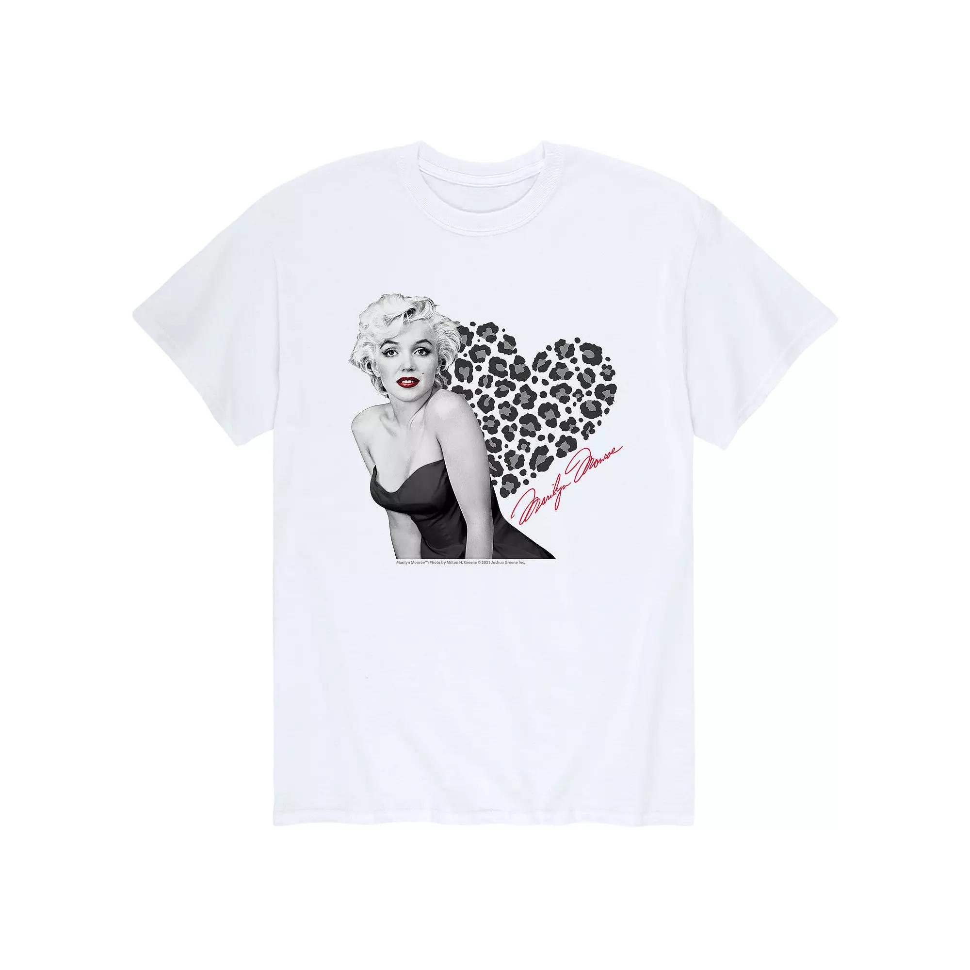 Men's Marilyn Monroe Leopard Heart Tee,  Product Image