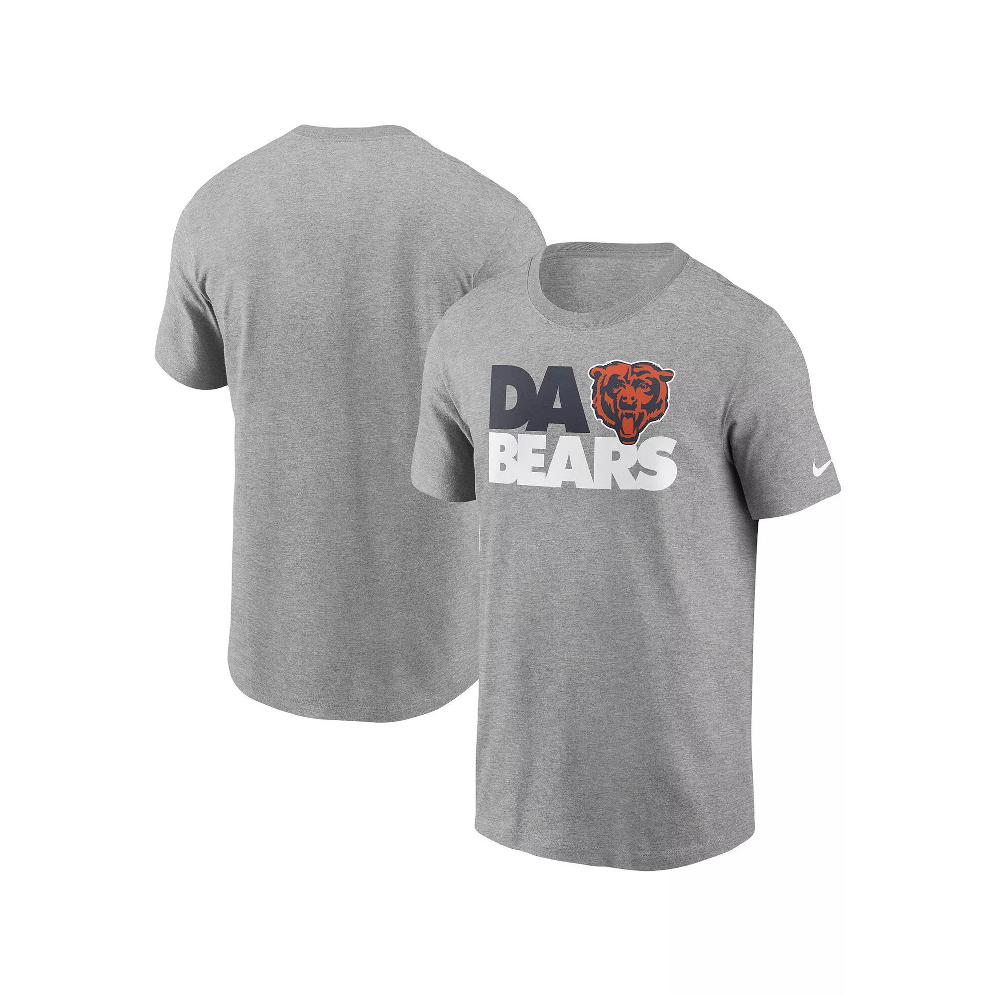 Men's Nike Heathered Gray Chicago Bears Hometown Collection Da Bears T-Shirt,  Product Image