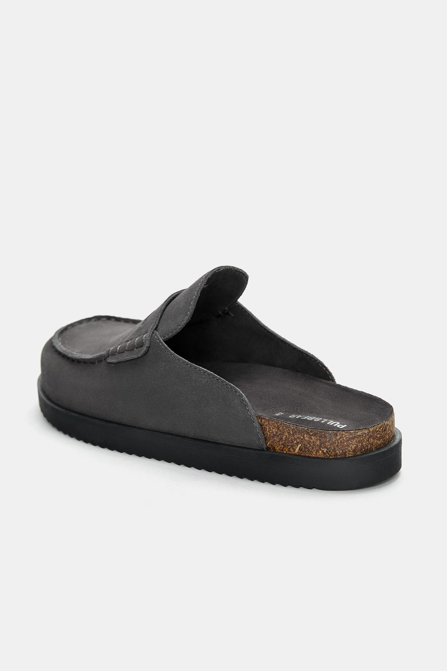 Leather clogs with penny strap Product Image