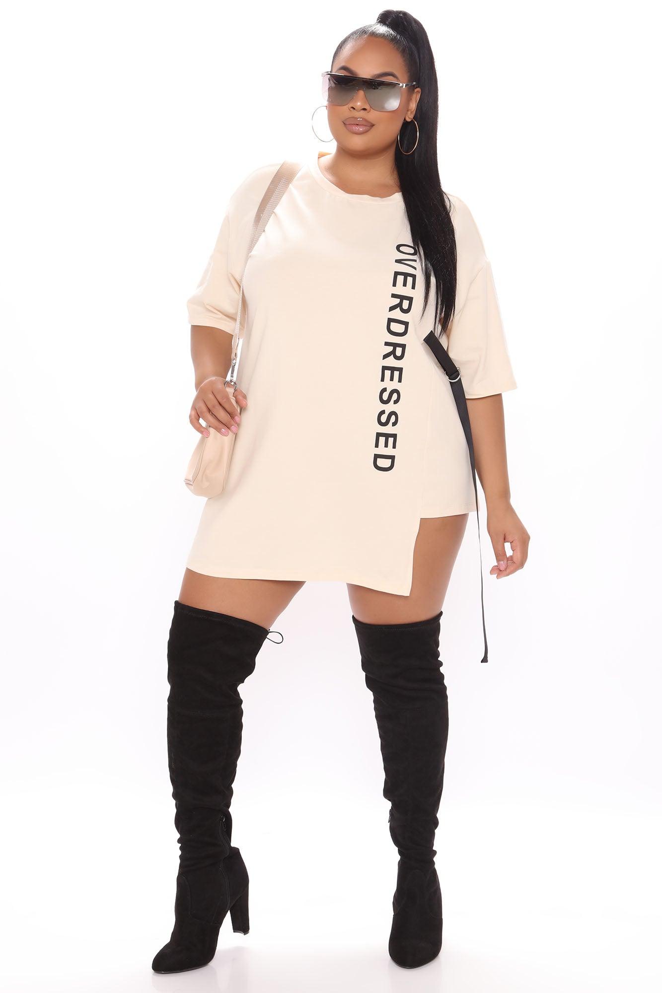 Overdressed Tunic Top - Cream/combo Product Image