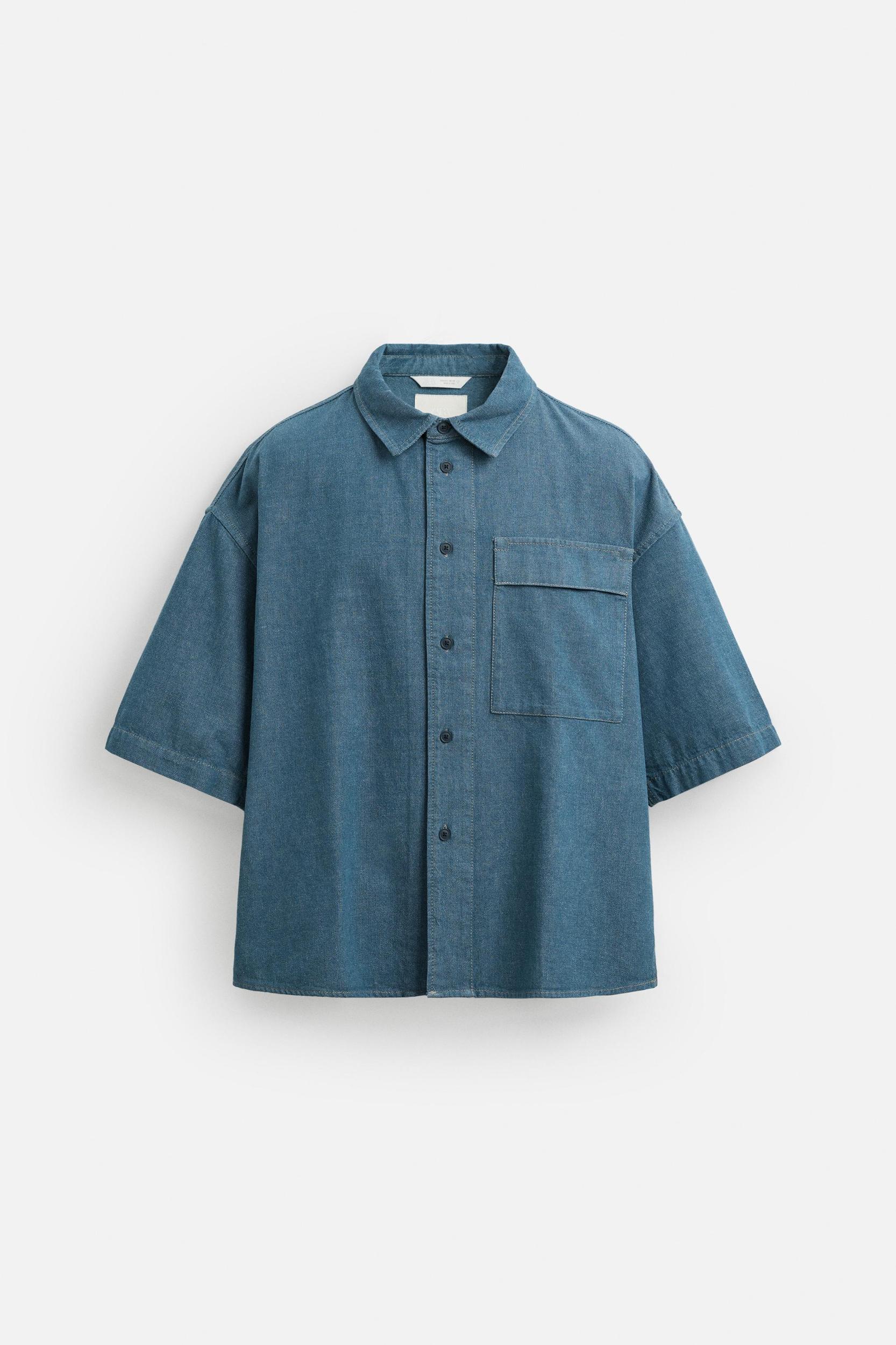 RELAXED FIT DENIM SHIRT Product Image