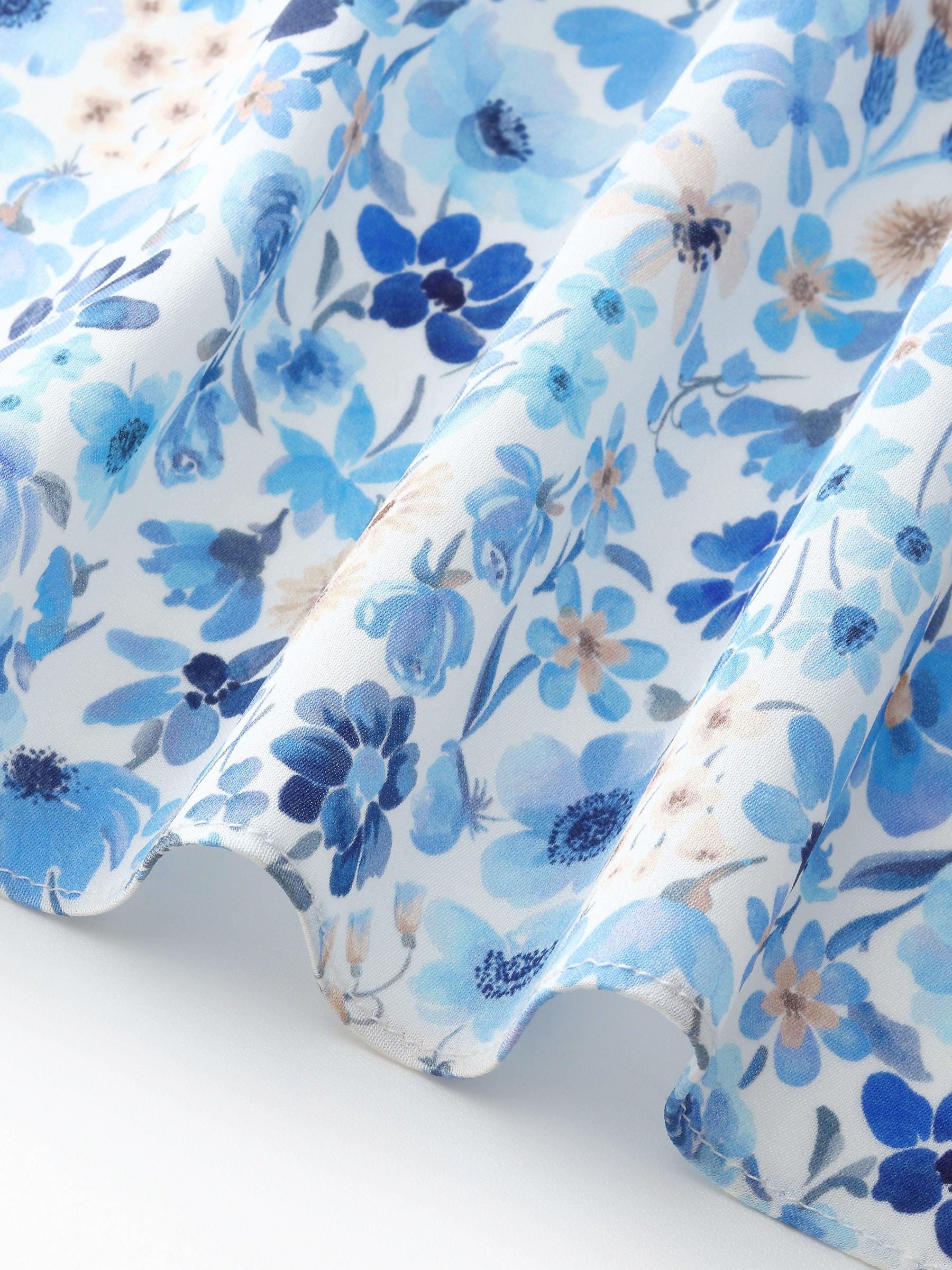 19MM Mulberry Silk Floral Print Skirt Product Image