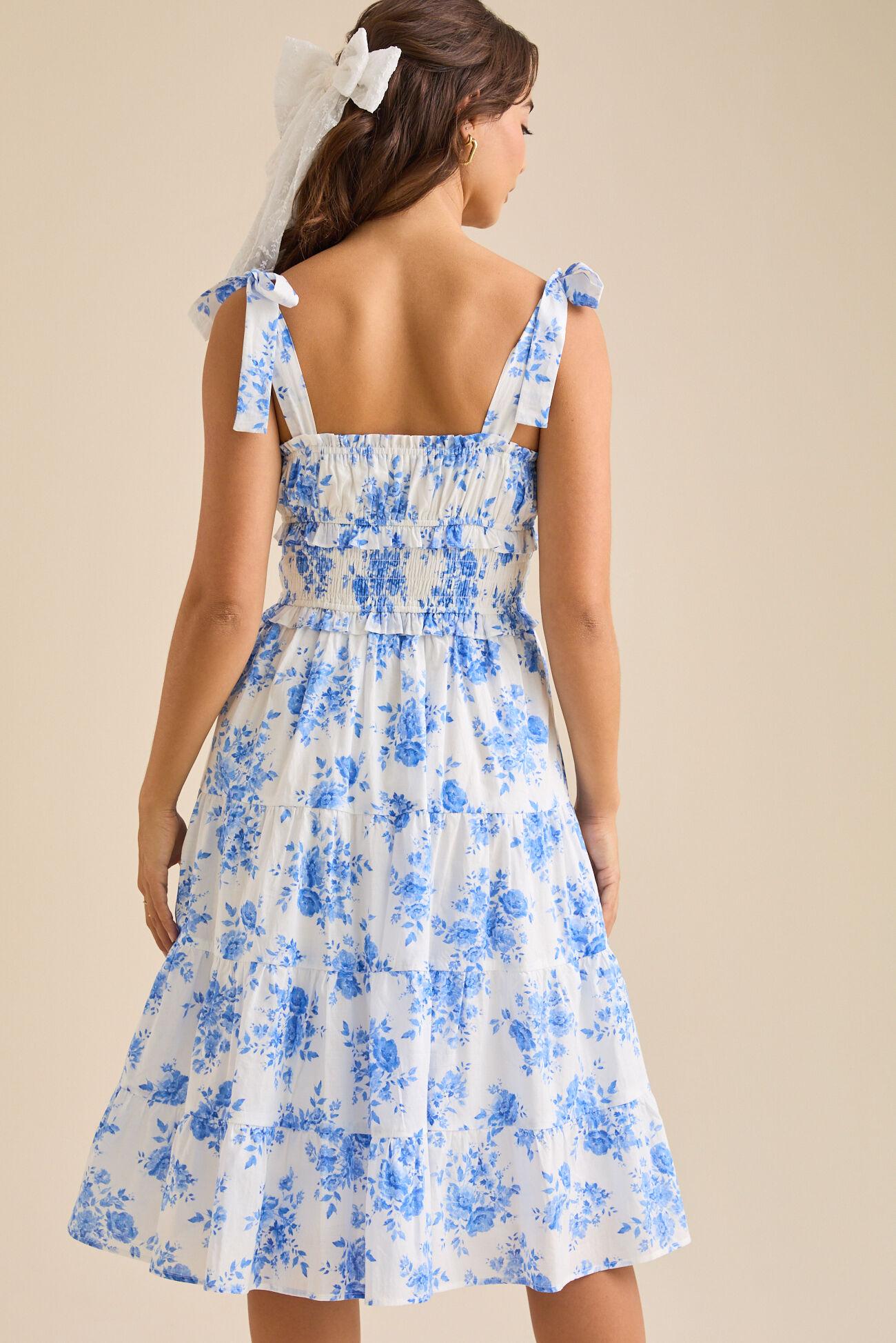 Oliana Floral Midi  Dress Product Image