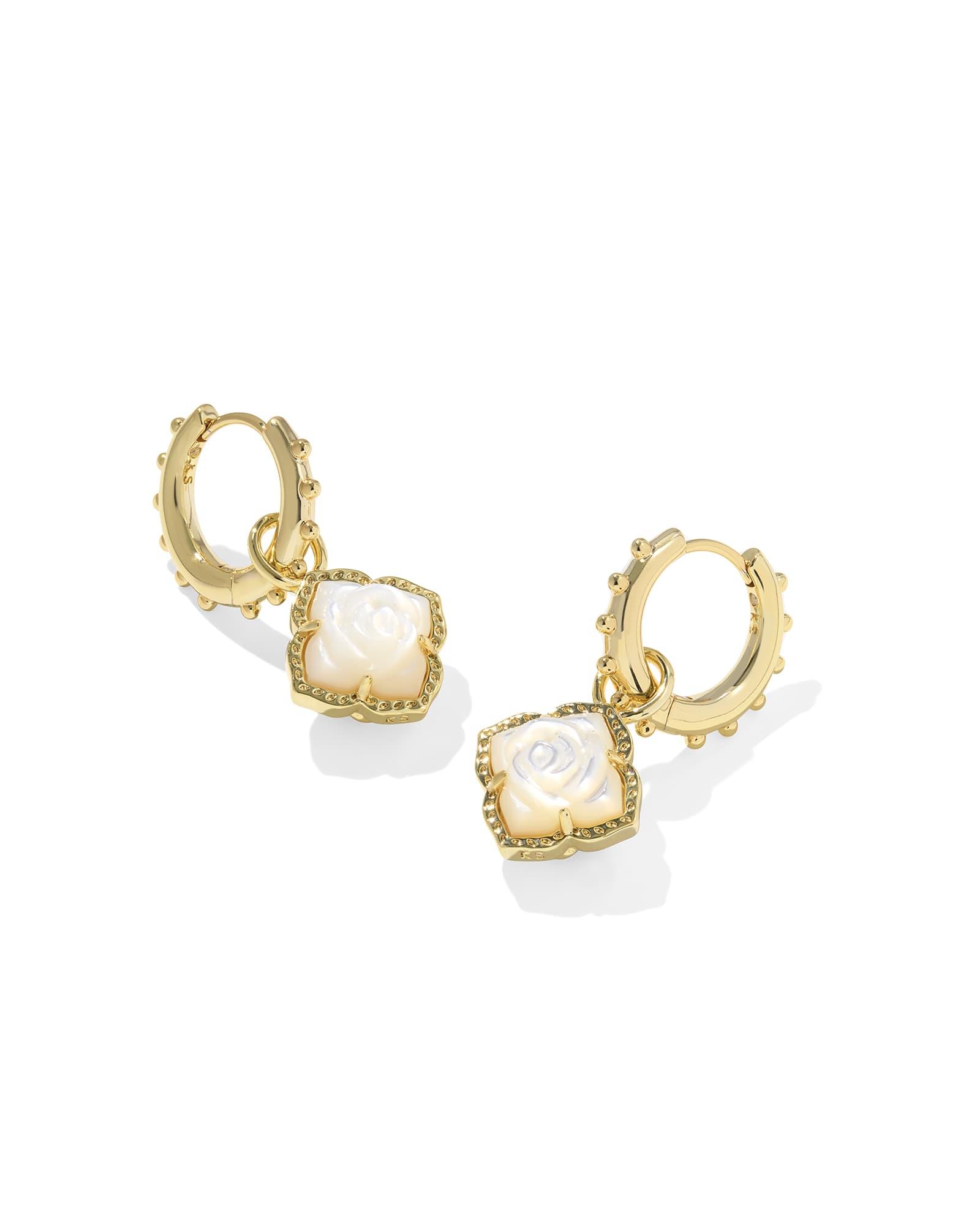 Mallory Rose Gold Huggie Earrings Product Image