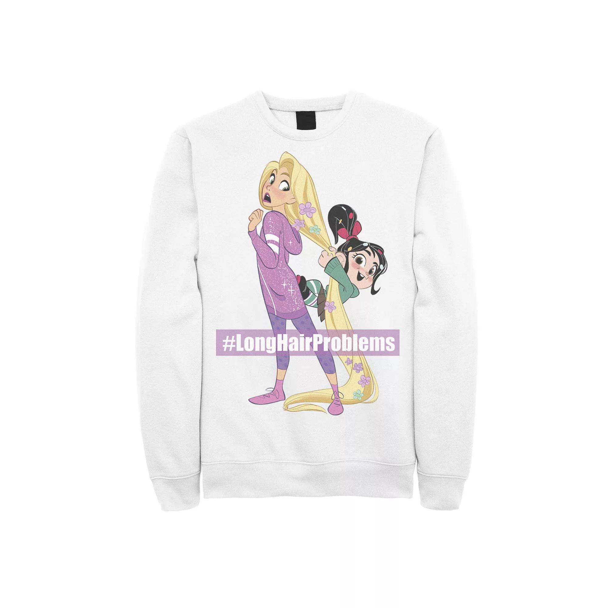 Men's Disney Princess Rapunzel Long Hair Problems Fleece,  Product Image