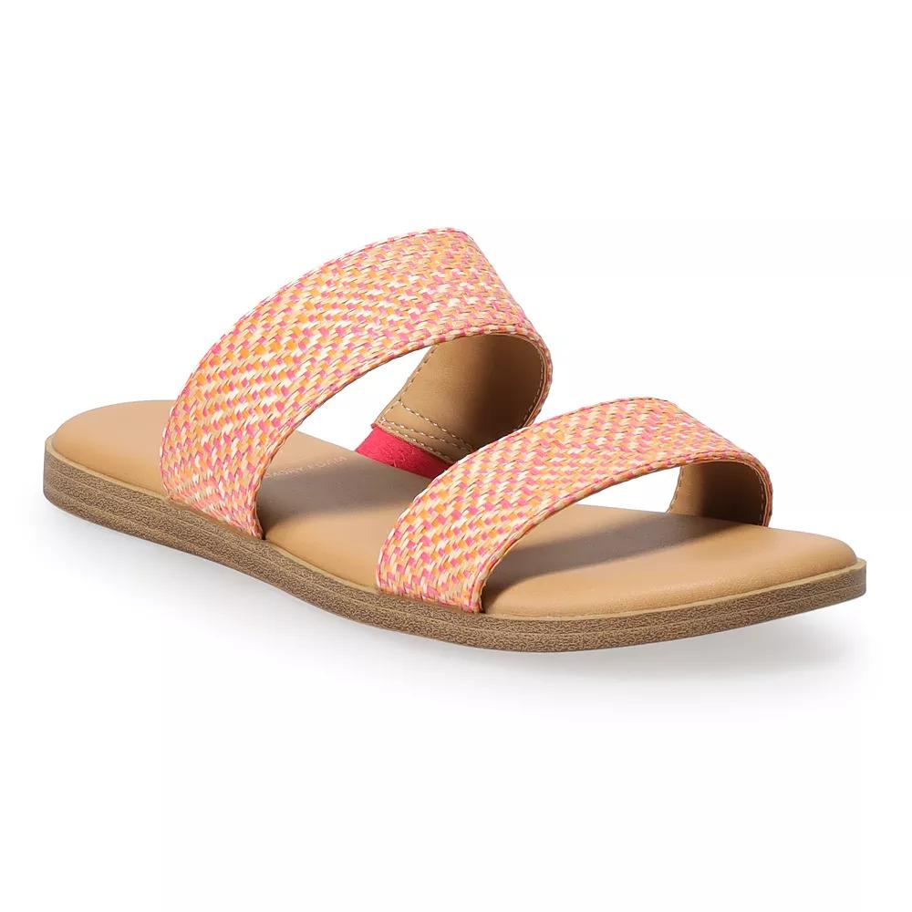 LC Lauren Conrad Sunstone Women's Slide Sandals, Size: 5, Multi Product Image