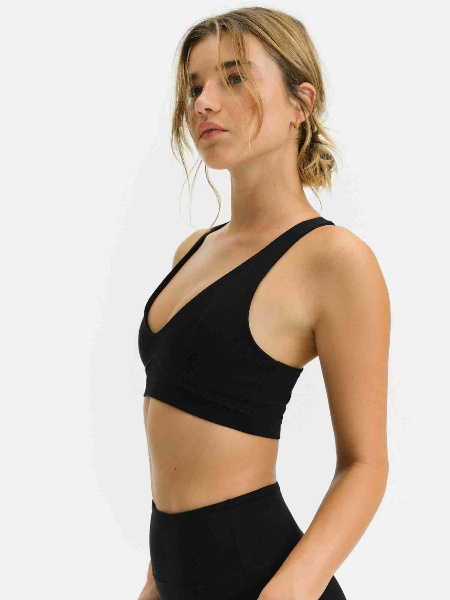 Organic Stretch V-Neck Bra Female Product Image