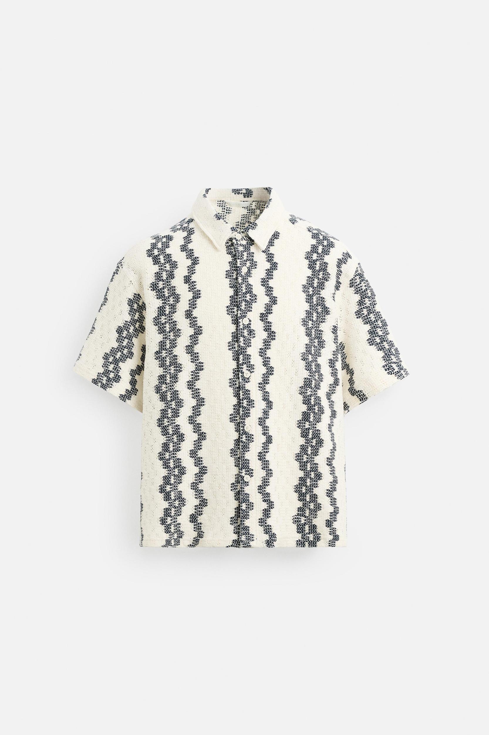 OPENWORK TEXTURED SHIRT Product Image