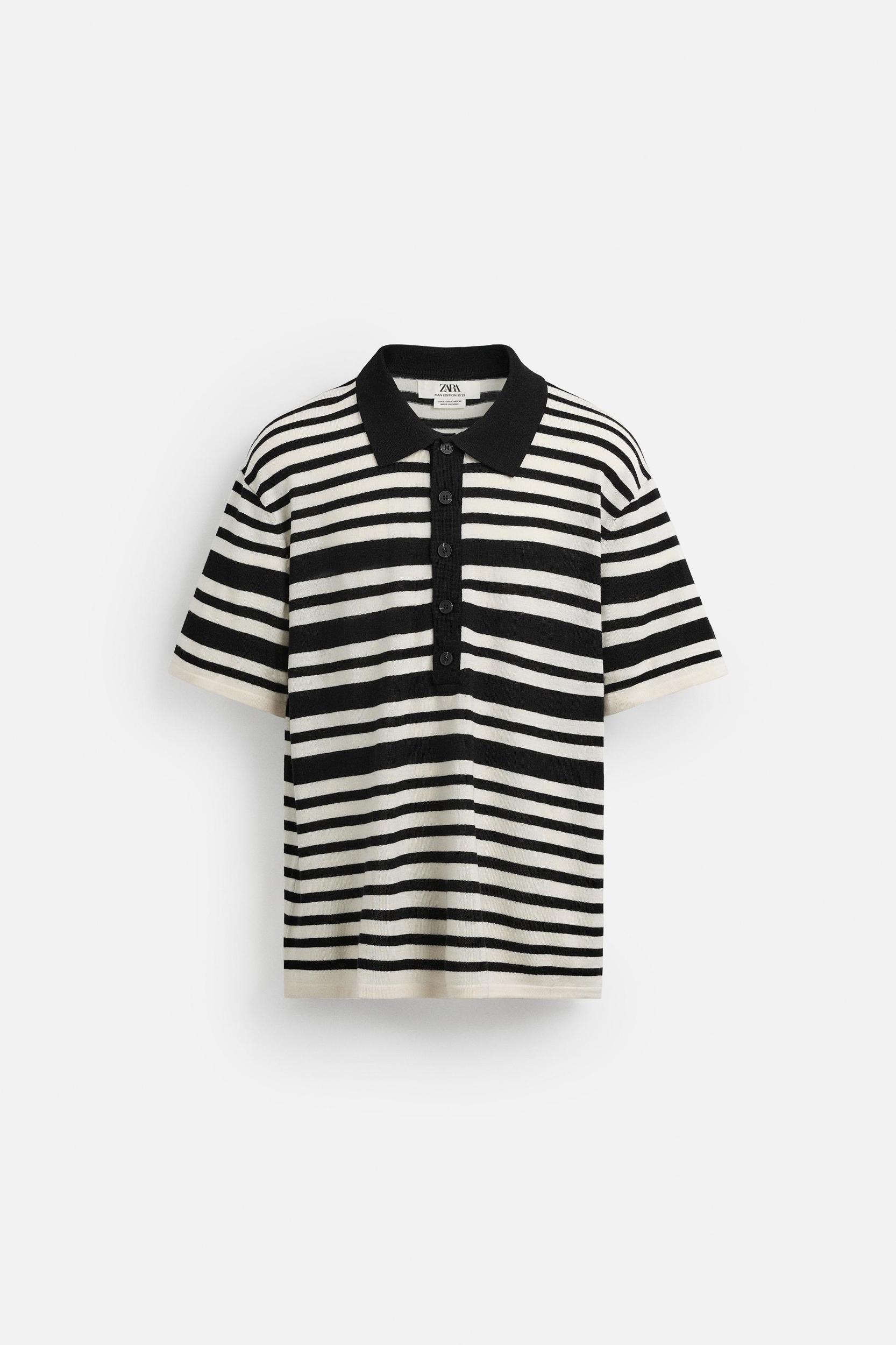 LIMITED EDITION STRIPED KNIT POLO Product Image