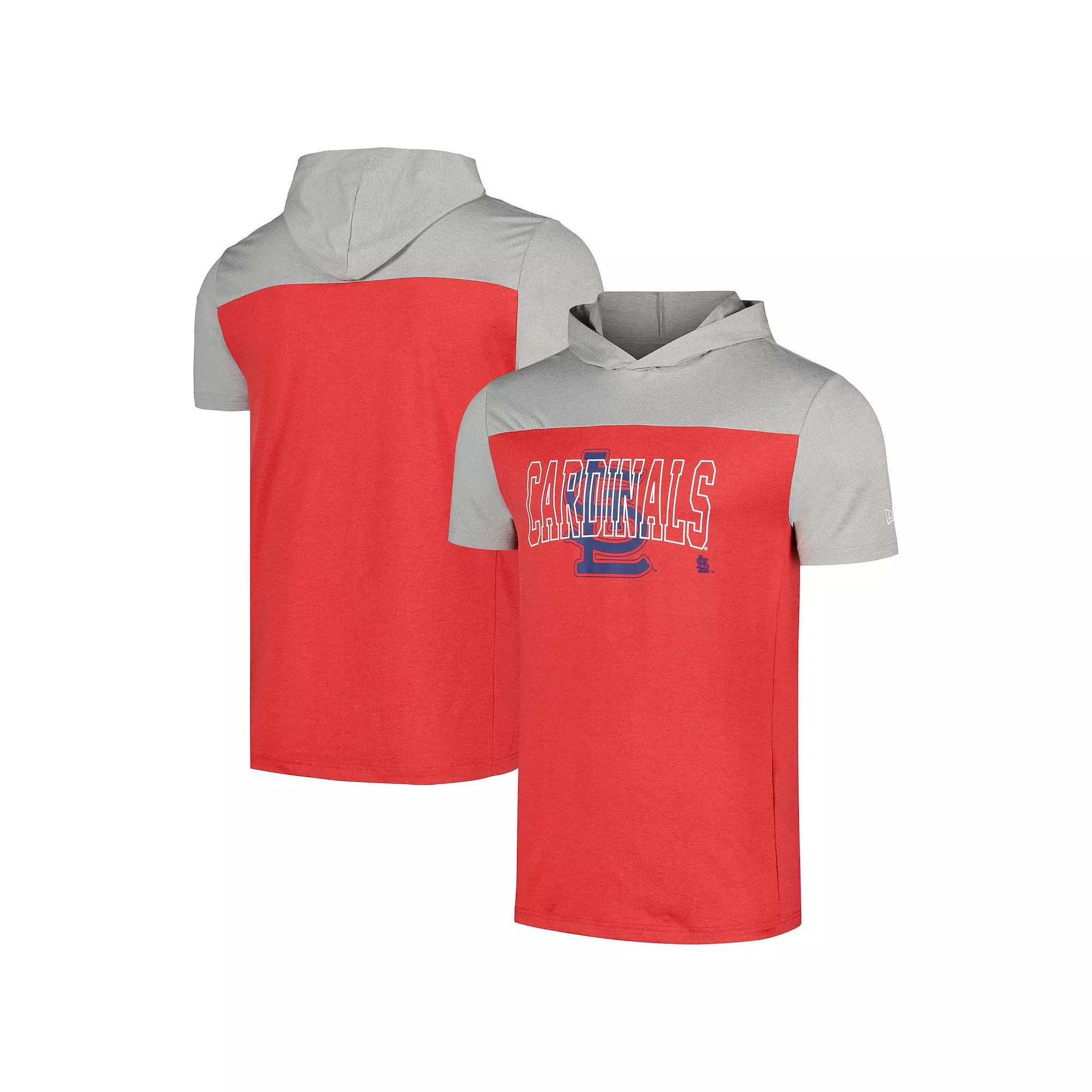 Men's New Era Red St. Louis Cardinals Active Brushed Hoodie T-Shirt, Size: XL Product Image