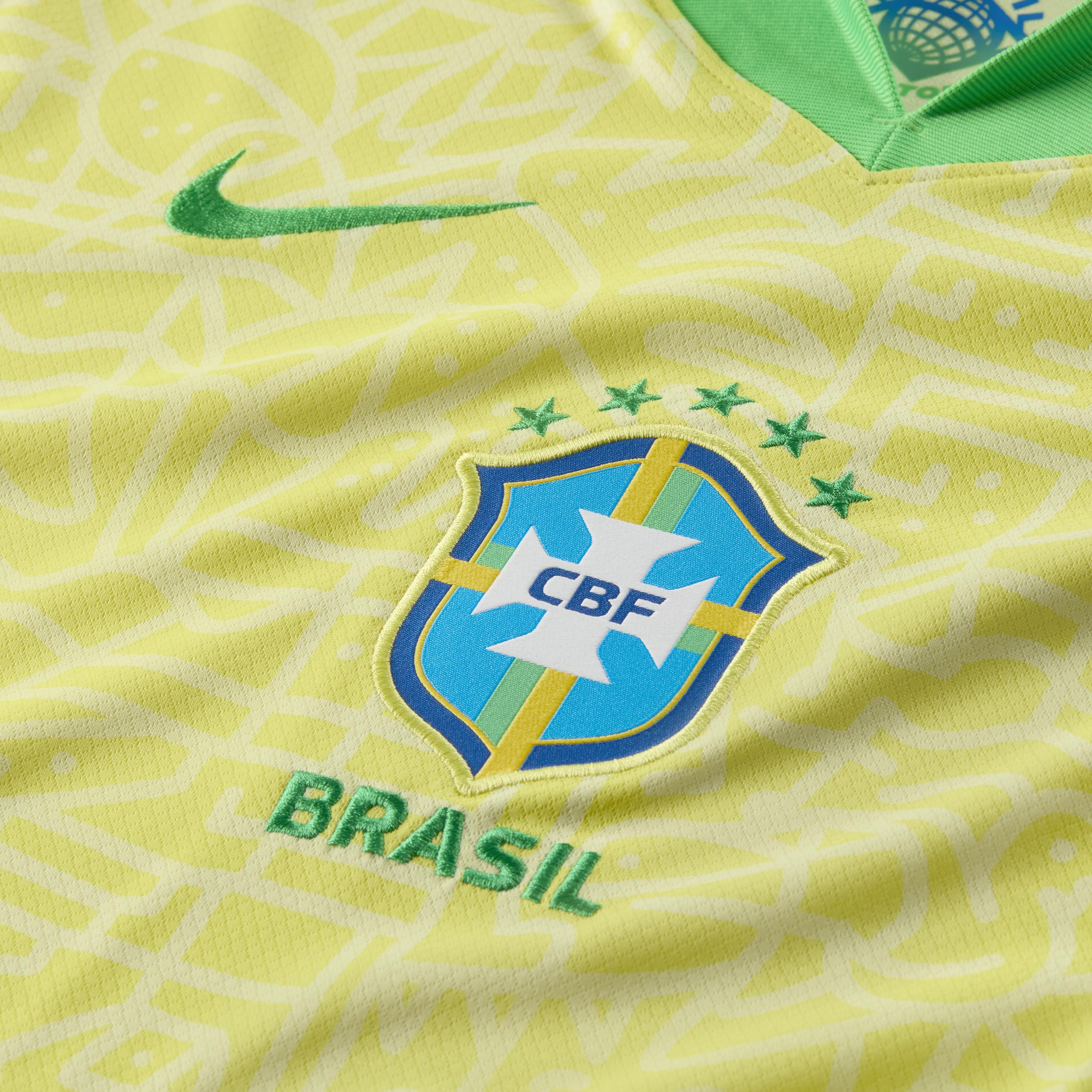 Brazil 2024 Stadium Home Nike Mens Dri-FIT Soccer Replica Jersey | FJ4284-706 Product Image