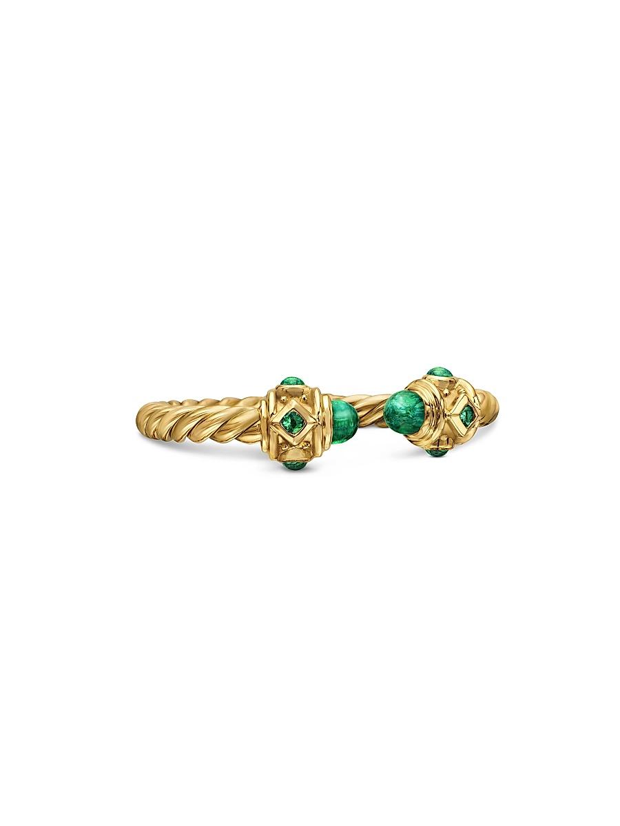 Womens Renaissance Open Ring in 18K Gold With Gemstones Product Image