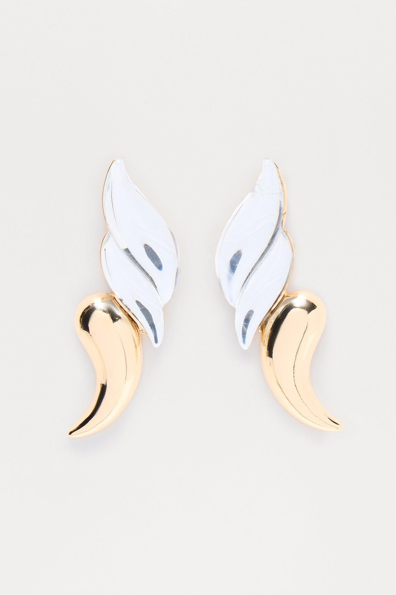 Wings From Haven Drop Earrings - Gold Female Product Image