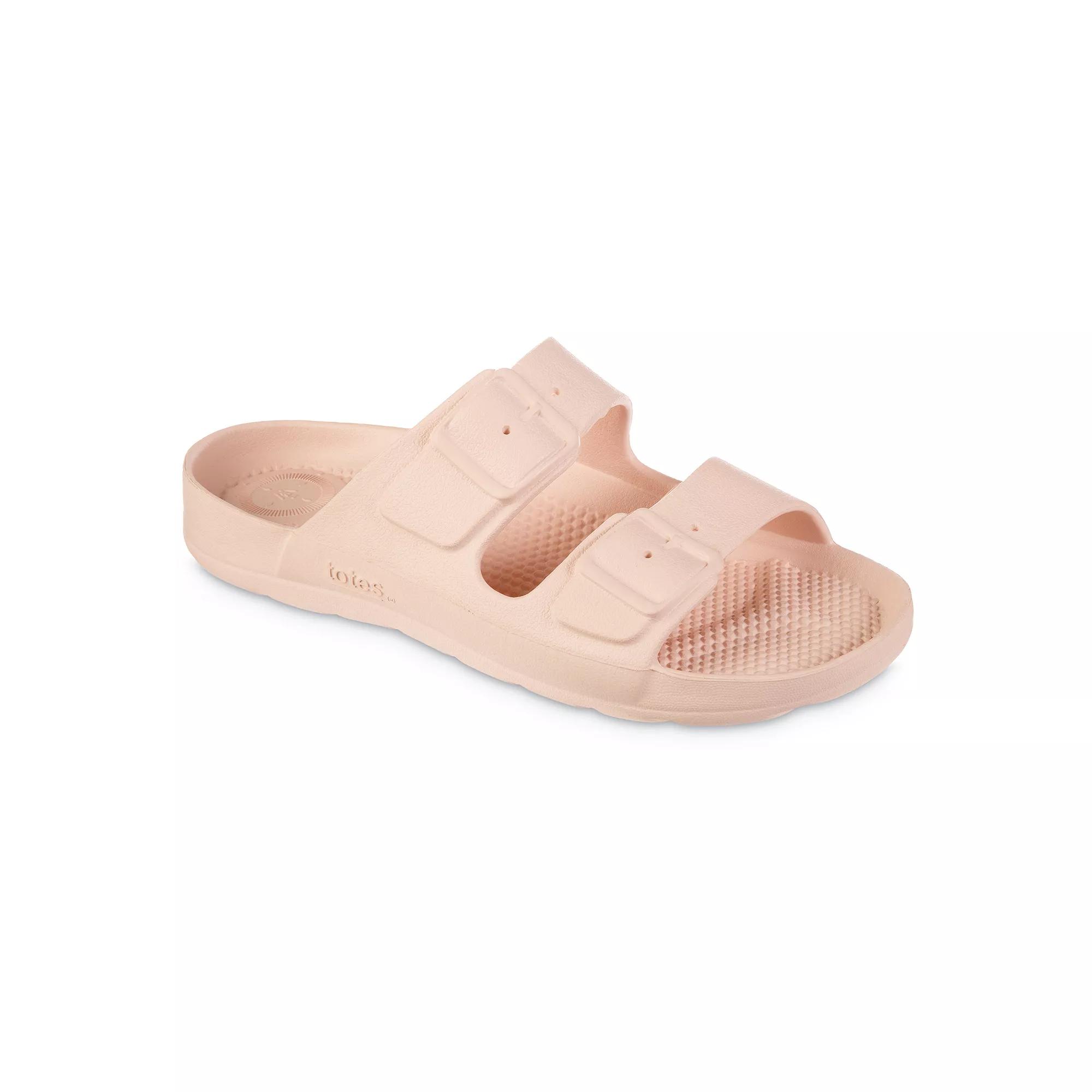 totes Solbounce Women's Molded Buckle Slide Sandals,  Product Image