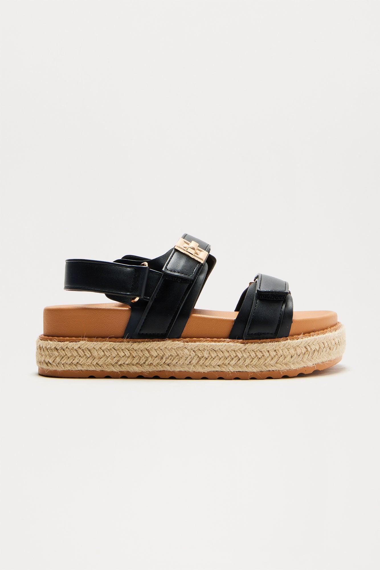 Pacific Coast Platform Sandals - Black Product Image