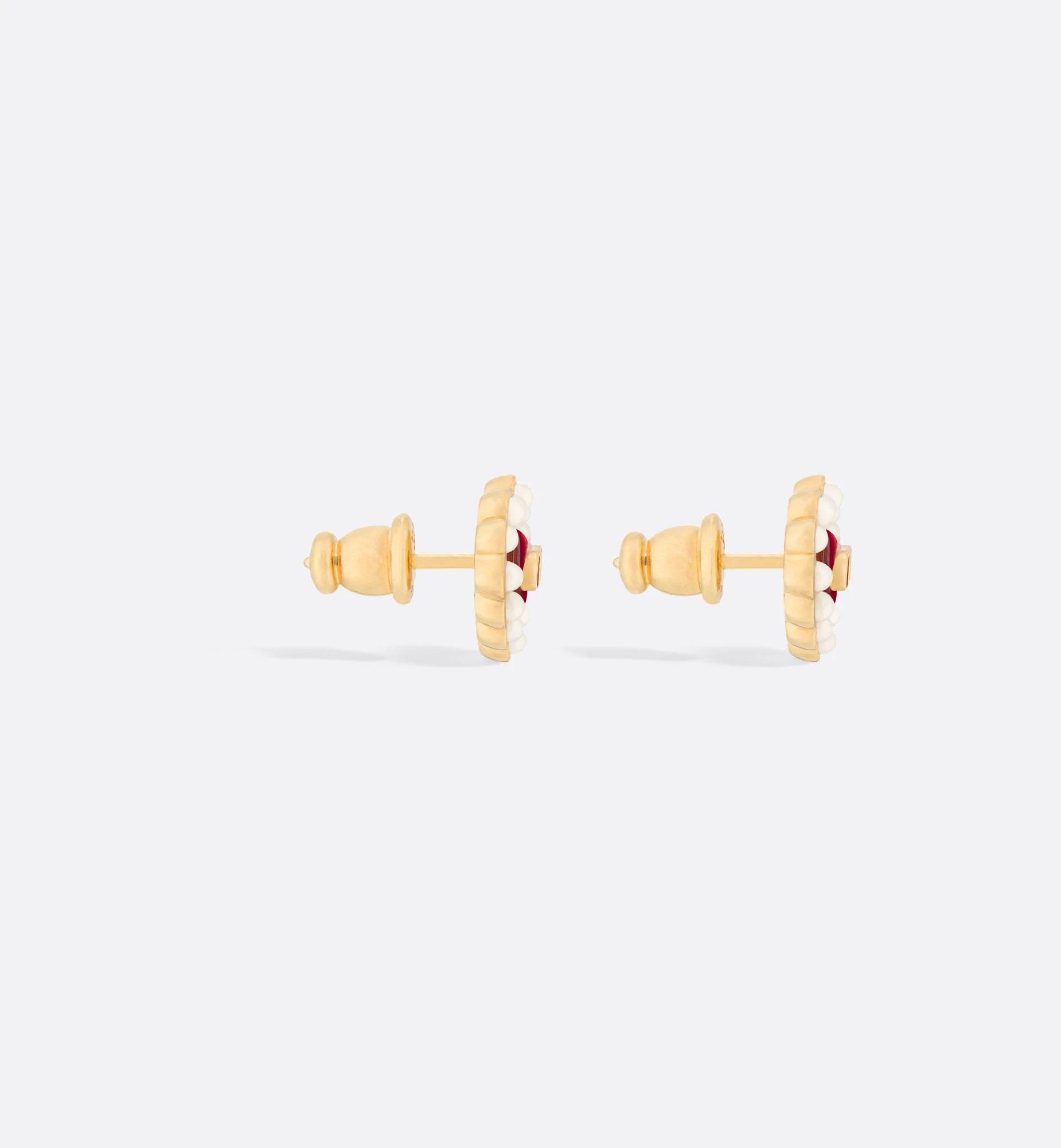 Petit CD Baroque Stud Earrings Product Image
