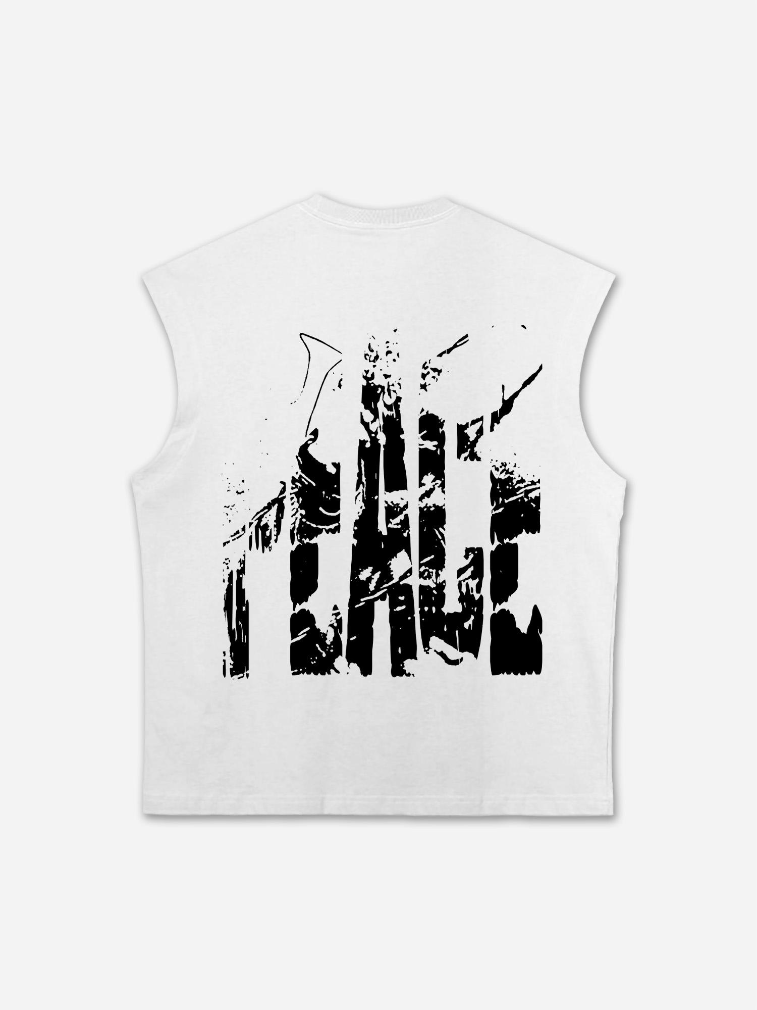 War Is a Hell Retro Old Graphic Cotton Tank Top Product Image