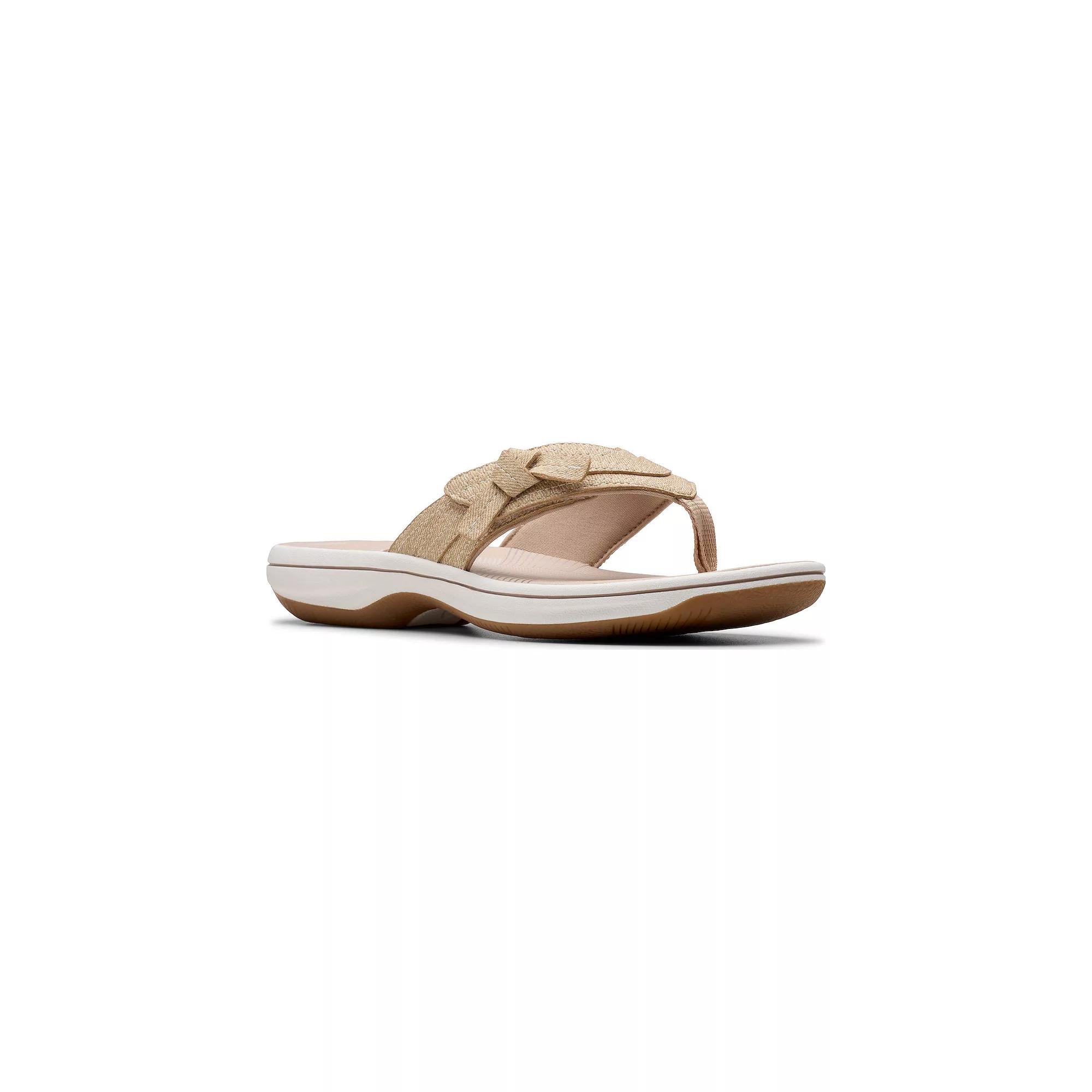 Clarks® Cloudsteppers Breeze Dalia Women's Flip Flop Sandals, Size: 9, Brown Interest Product Image