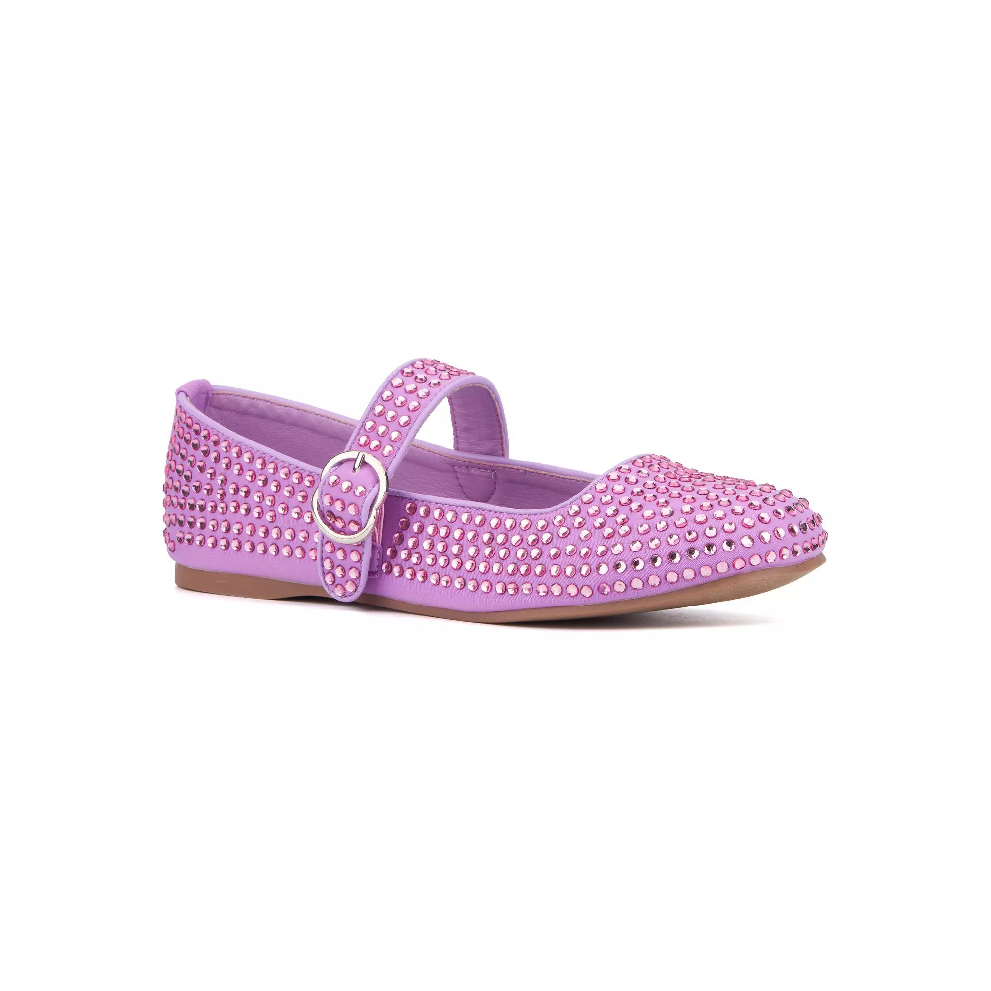 Olivia Miller Dawn Women's Embellished Maryjane Flats,  Product Image
