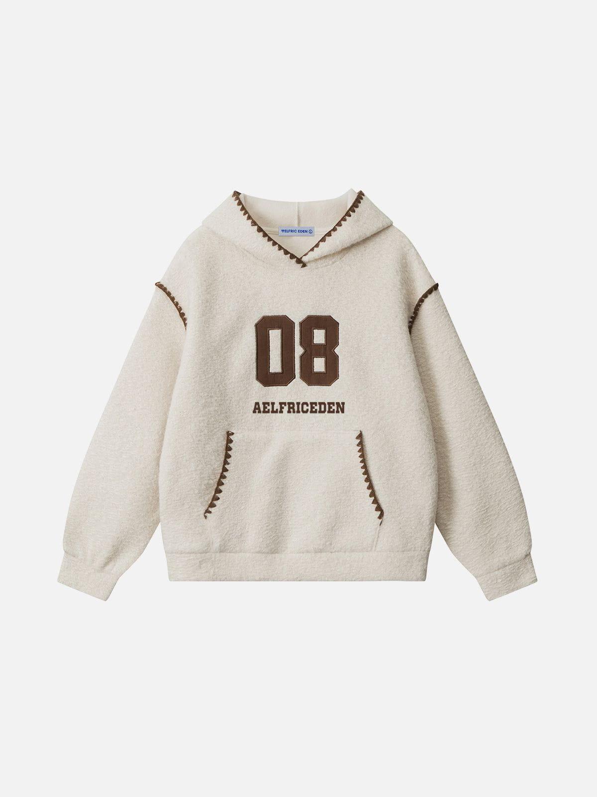 Aelfric Eden 08 Graphic Boxy Pullover Hoodie Female Product Image