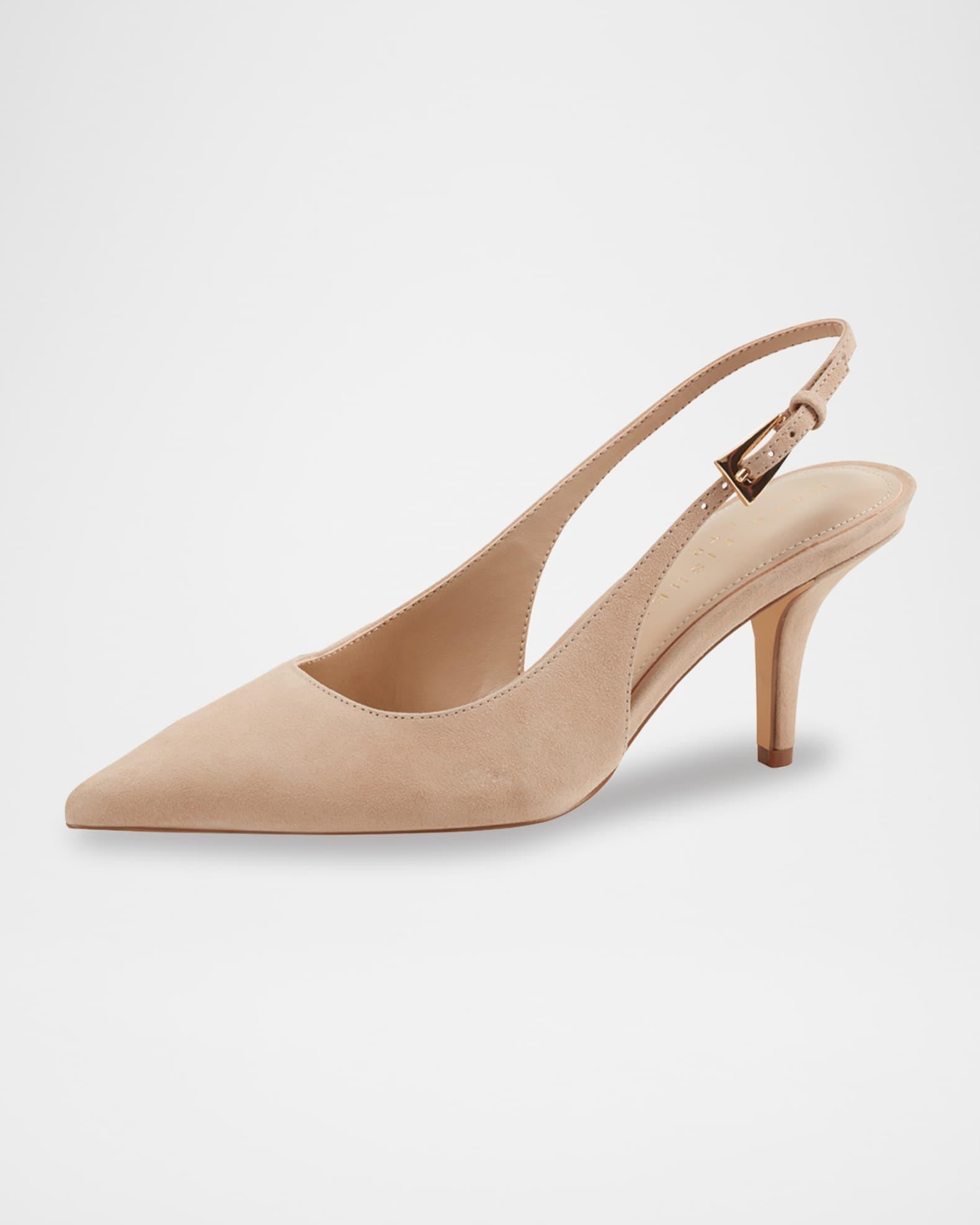 Dorie Suede Slingback Pumps Product Image