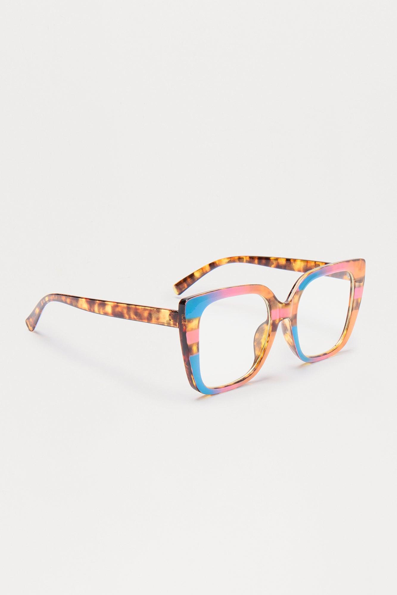 So Trendy Clear Lens Cat Eye Sunglasses - Multi Color Female Product Image