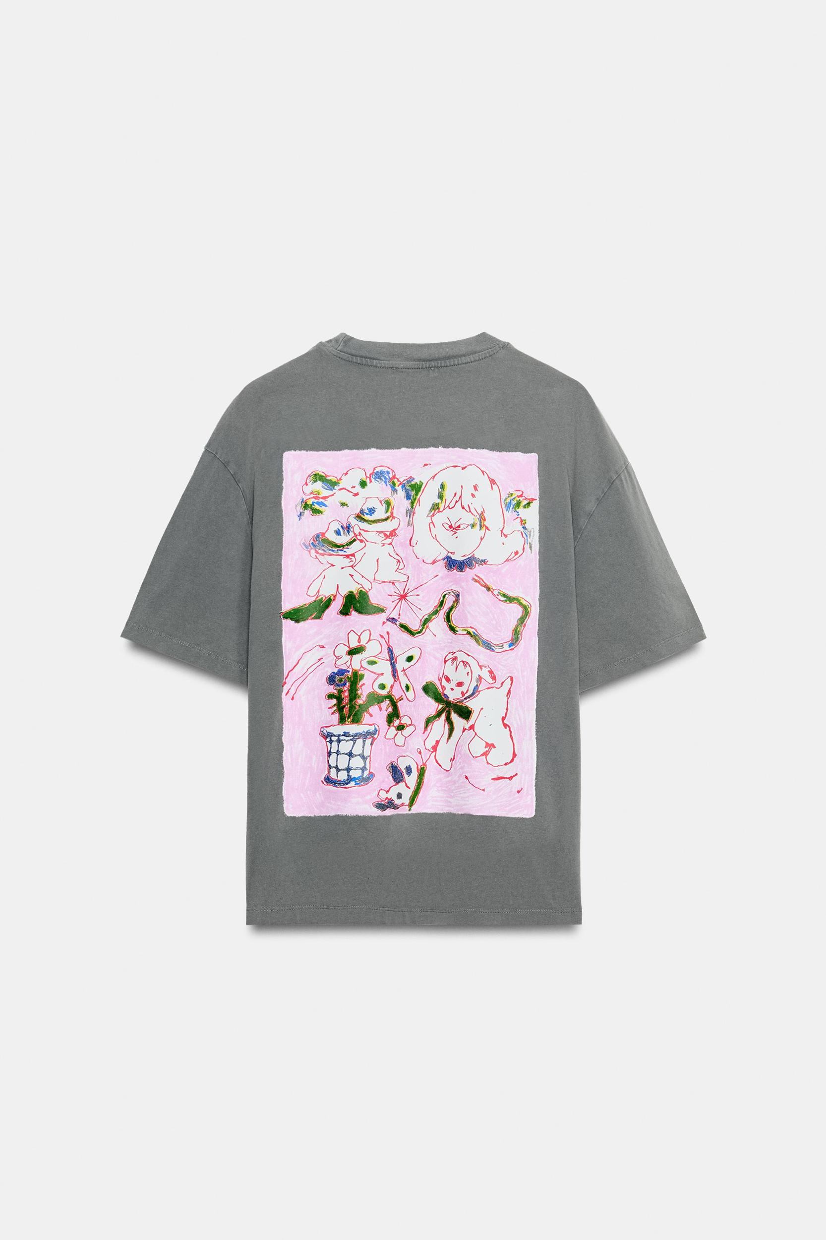 PAULA GRENOUILLE WASHED EFFECT T-SHIRT Product Image
