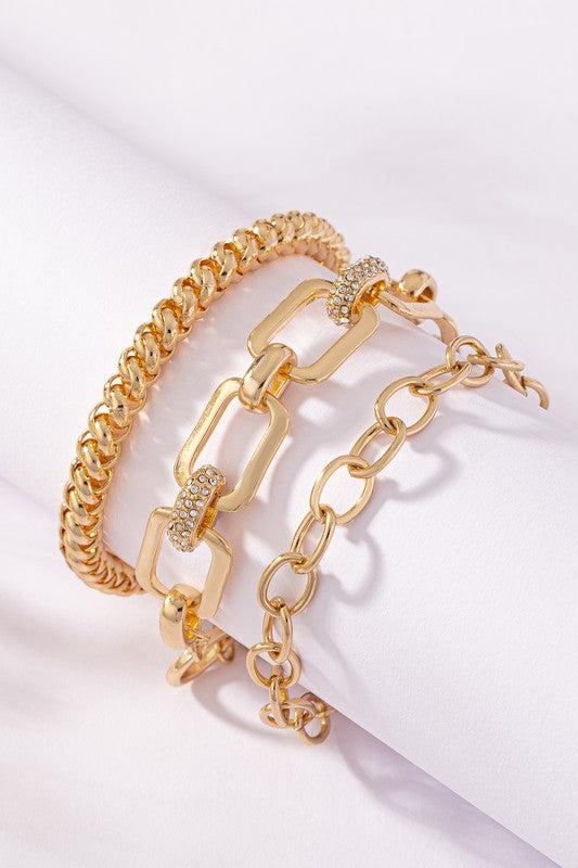 Chain Bracelets Set Product Image