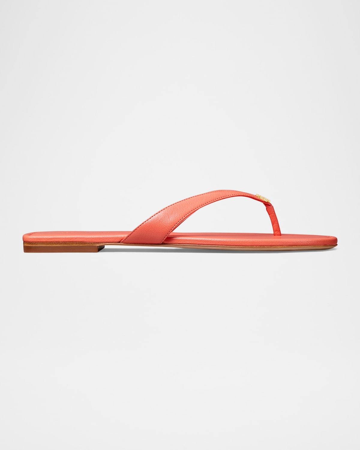 Tory Burch Womens Capri Leather Flip Flop Sandals Product Image