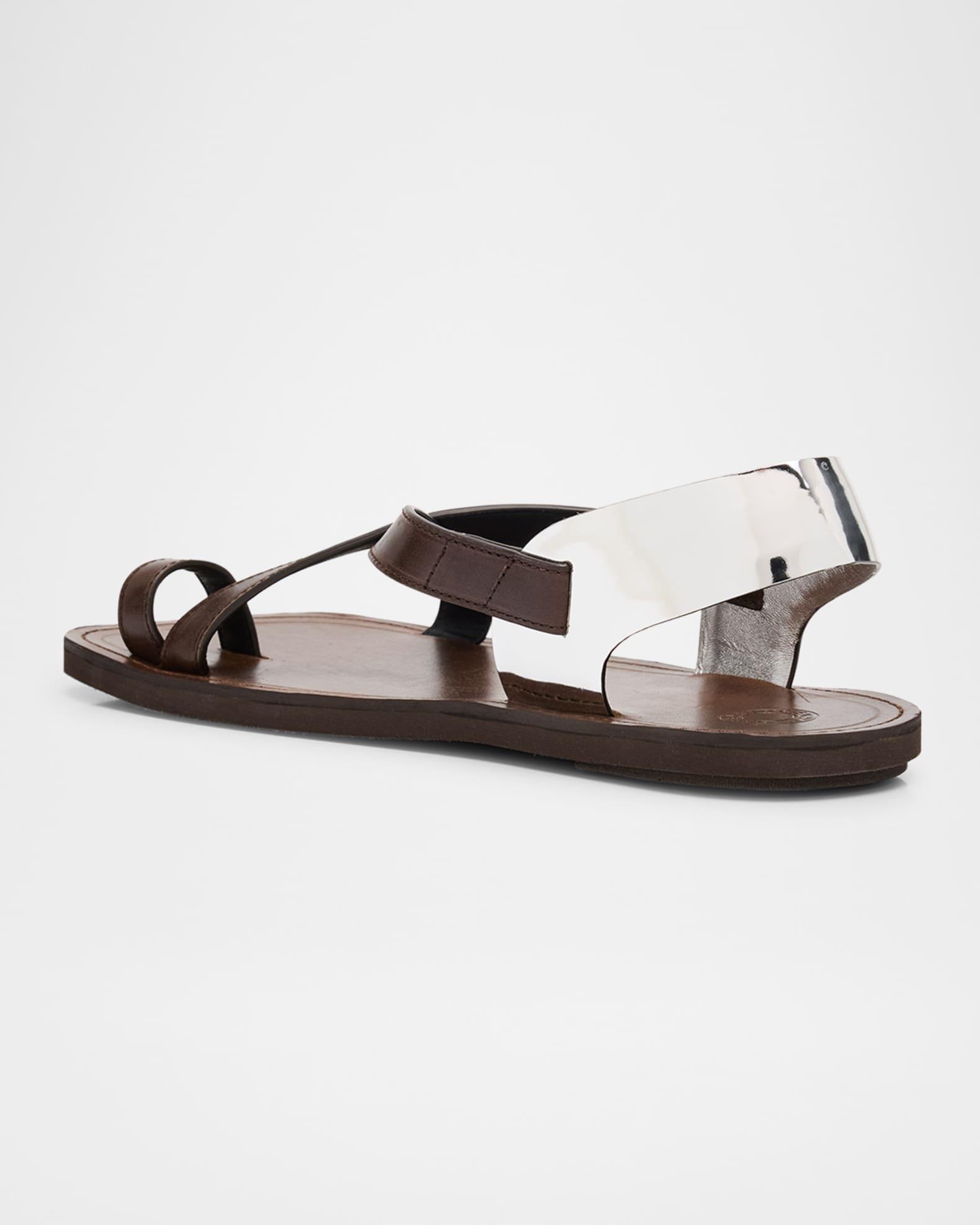 Mens Leather Slingback Sandals Product Image