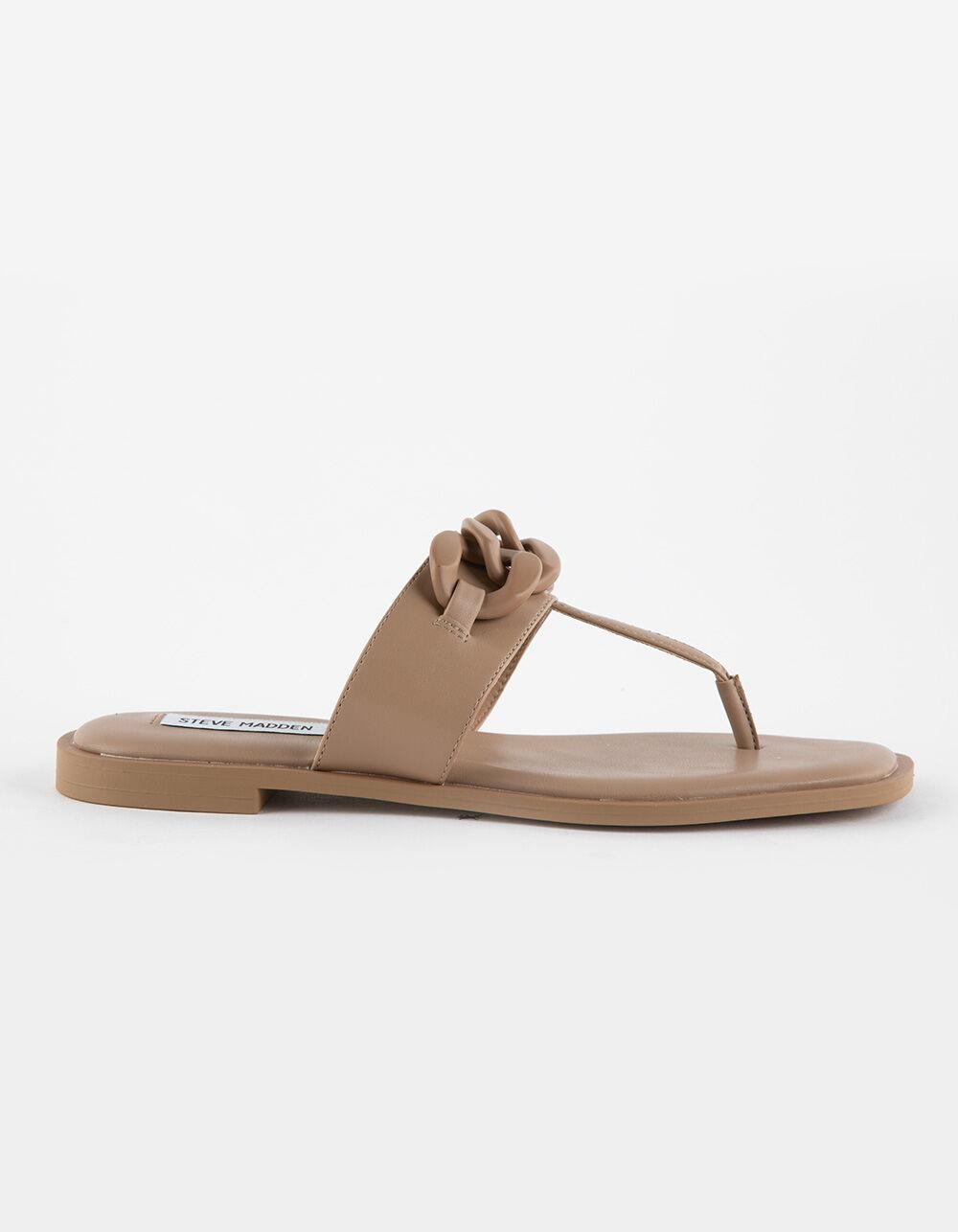 STEVE MADDEN Artistt Womens Flip Flops - TAN Product Image