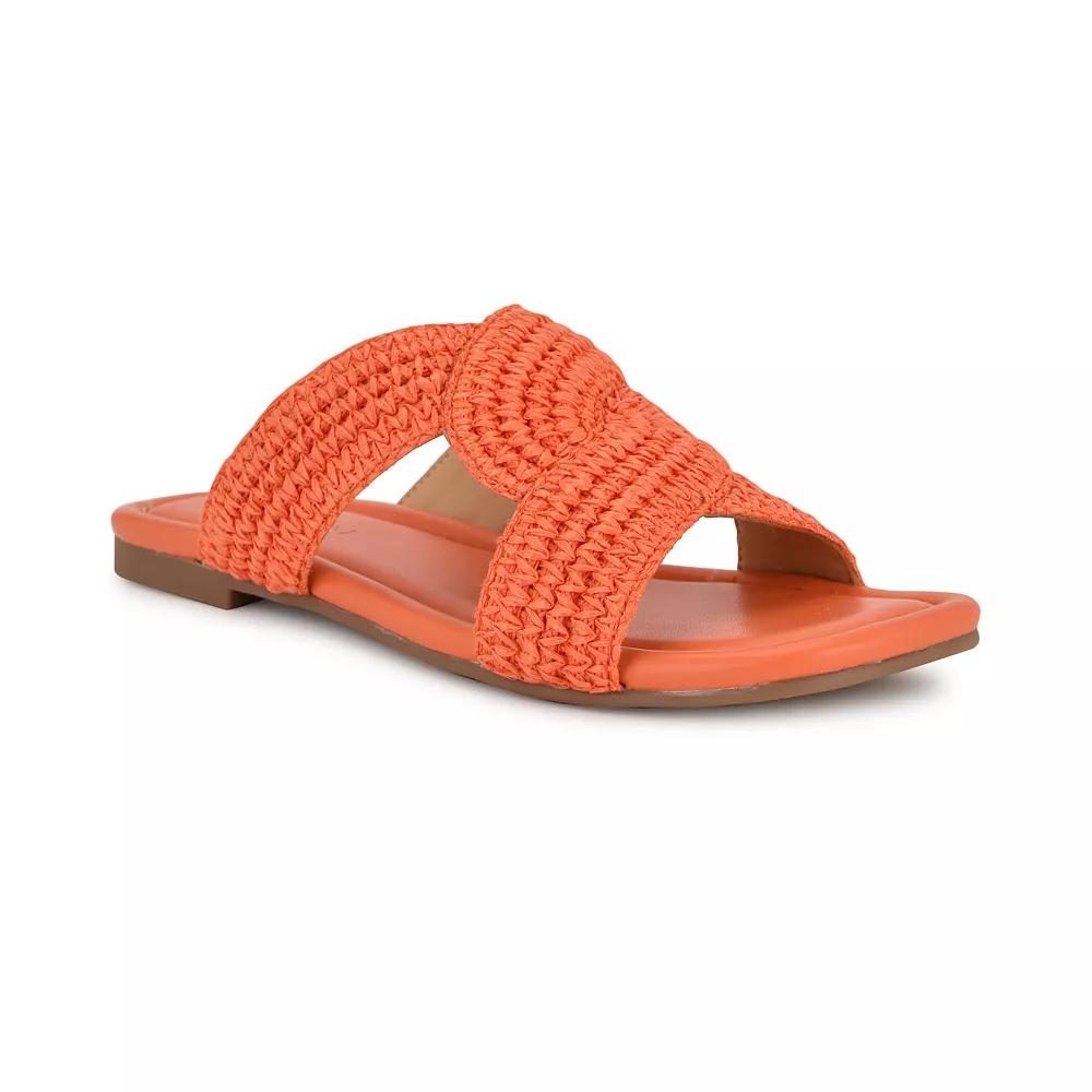 Nine West Quara Square Toe Flat Slip-On Women's Casual Sandals,  Product Image