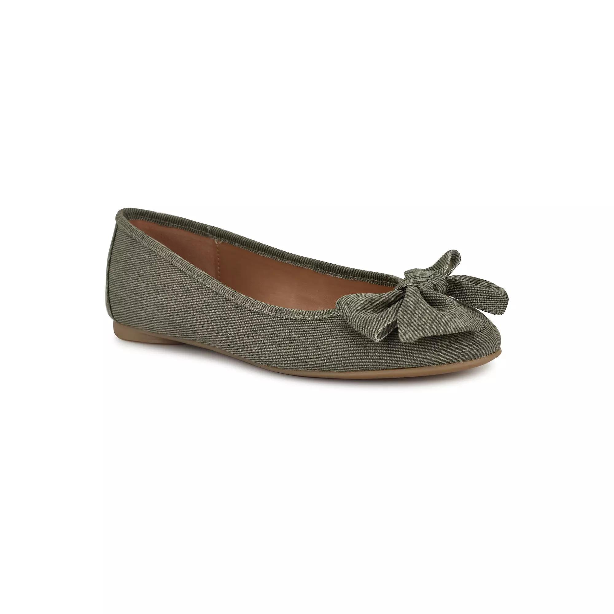 Nine West Veronika Denim Women's Slip-On Ballet Flats,  Product Image