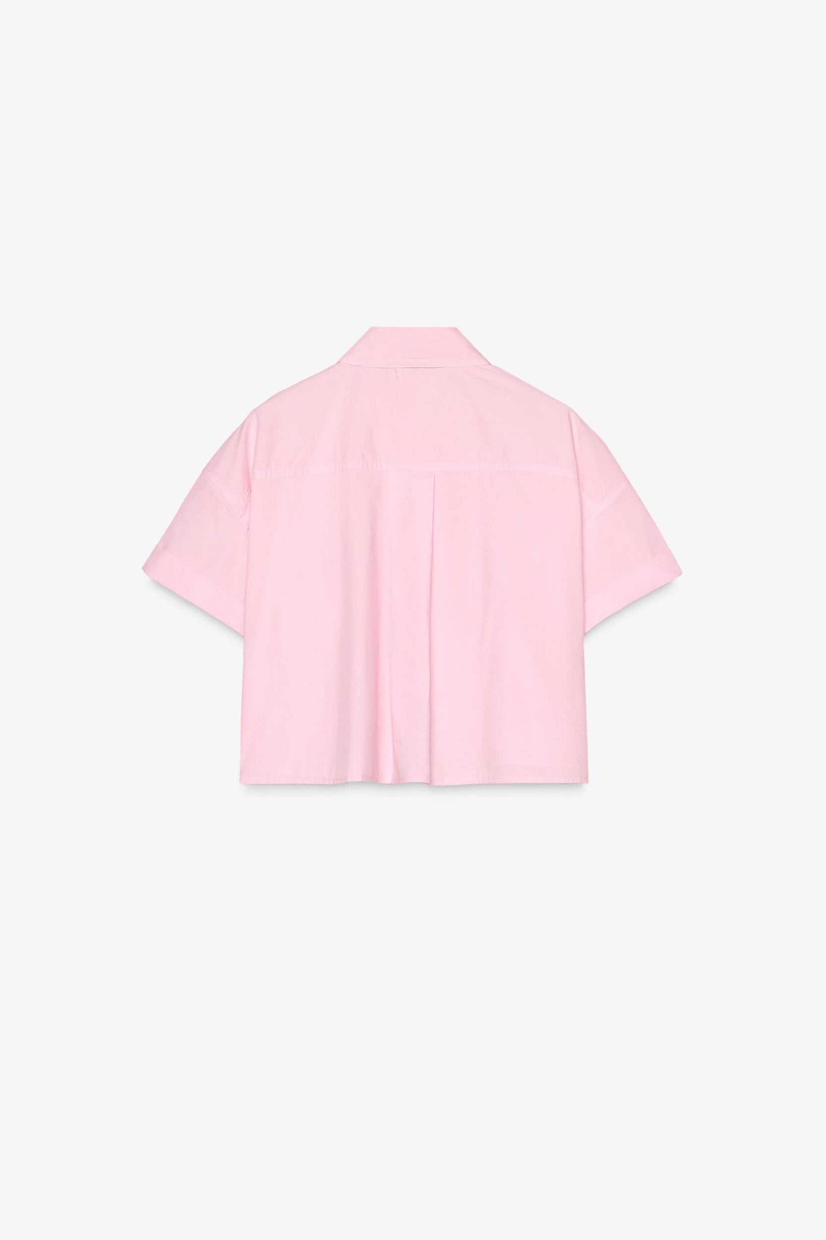 CROP POPLIN SHIRT Product Image