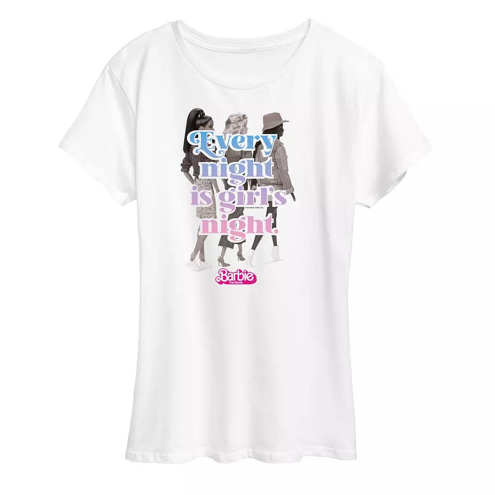 Women's Barbie The Movie Girls Night Graphic Tee, Girl's,  Product Image
