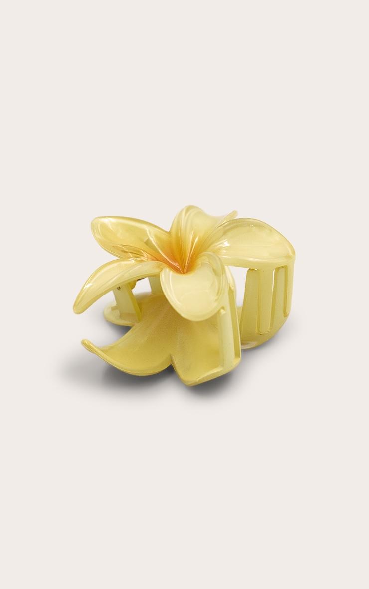 Butter Yellow Lily Flower Hair Clip Product Image